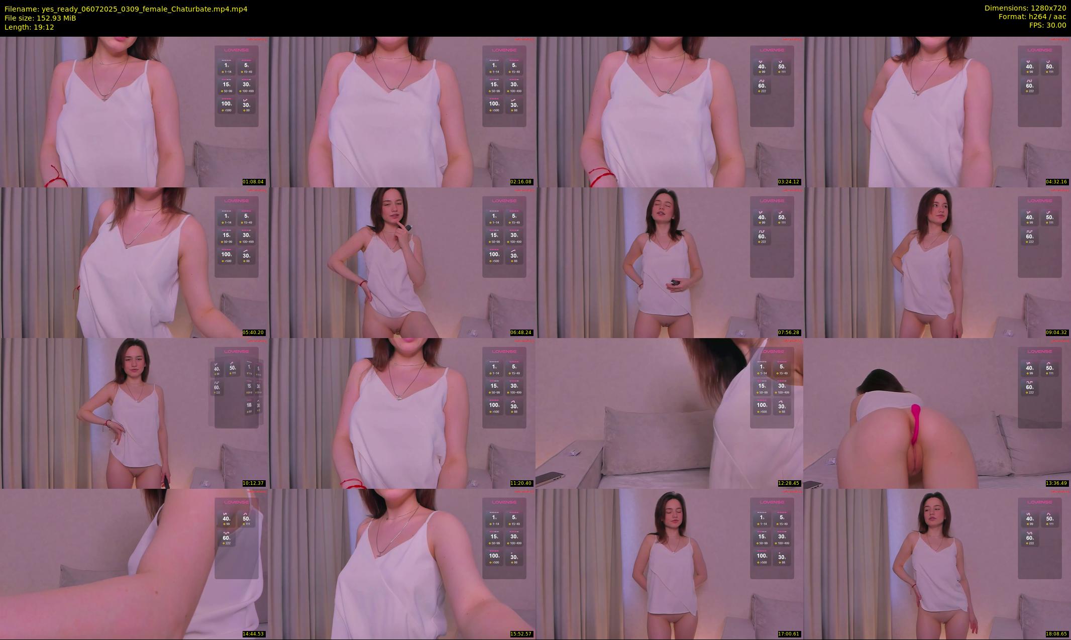 yes_ready — 20 minute Chaturbate female cam show recording, 720p, Jul 6, 2025