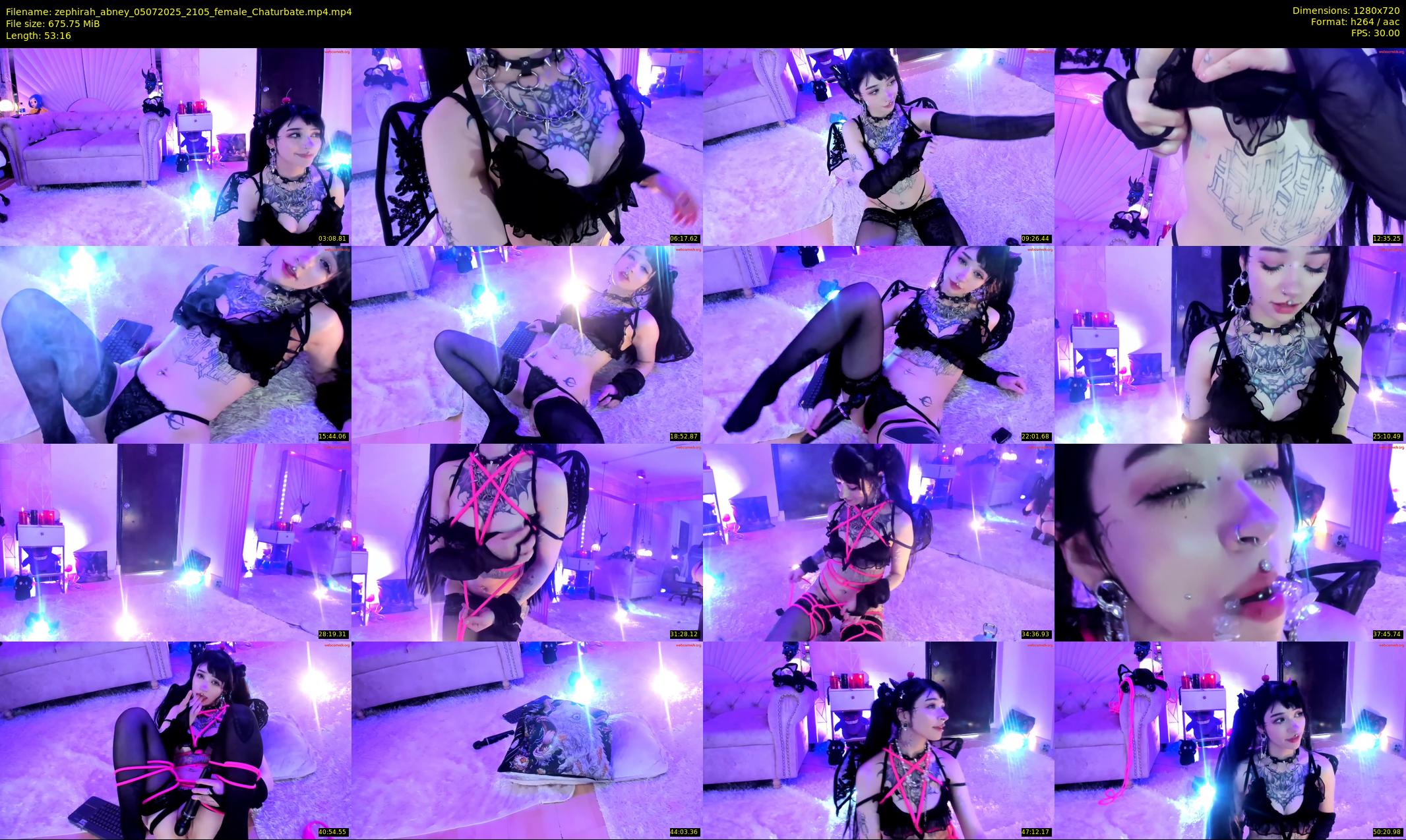 zephirah_abney — 54 minute Chaturbate female cam show recording, 720p, Jul 5, 2025