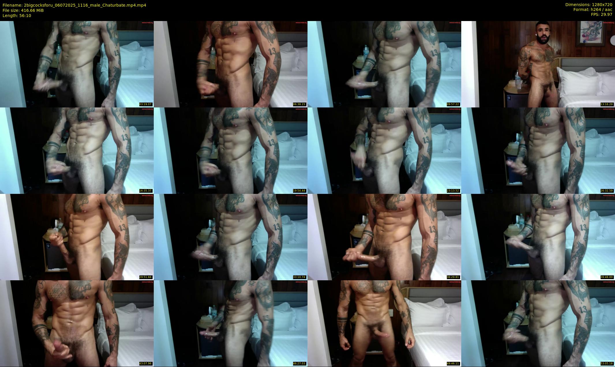 2bigcocksforu — 57 minute Chaturbate male cam show recording, 720p, Jul 6, 2025
