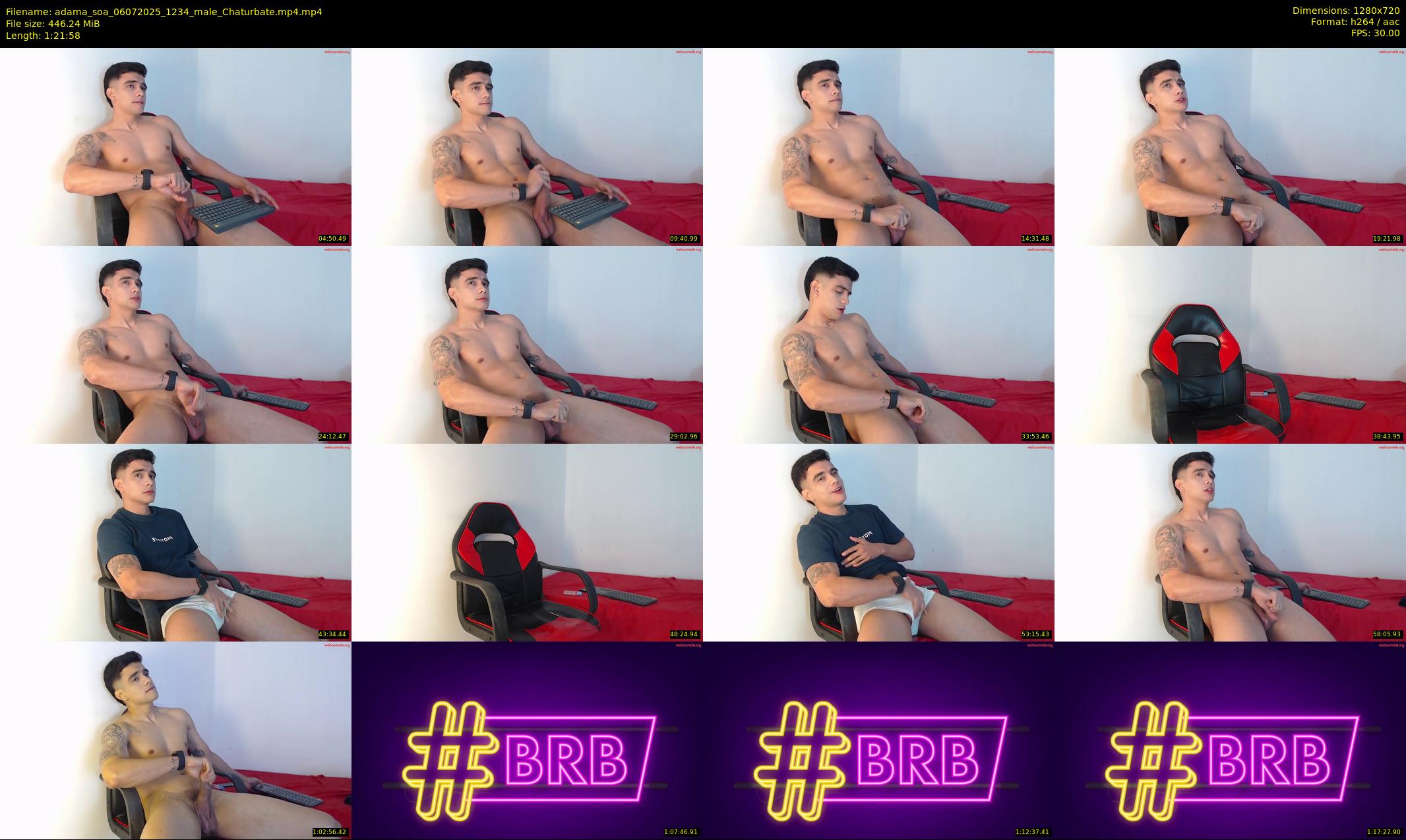 adama_soa — 82 minute Chaturbate male cam show recording, 720p, Jul 6, 2025