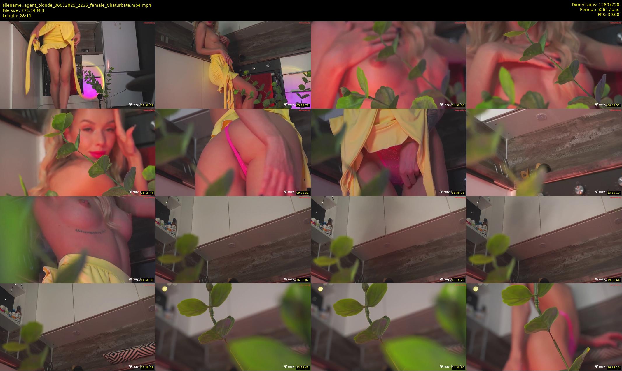 agent_blonde — 29 minute Chaturbate female cam show recording, 720p, Jul 6, 2025