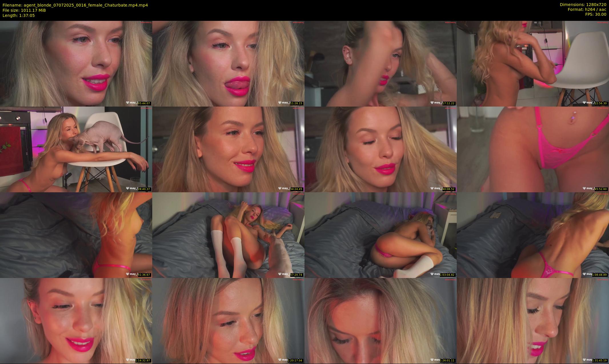 agent_blonde — 98 minute Chaturbate female cam show recording, 720p, Jul 7, 2025