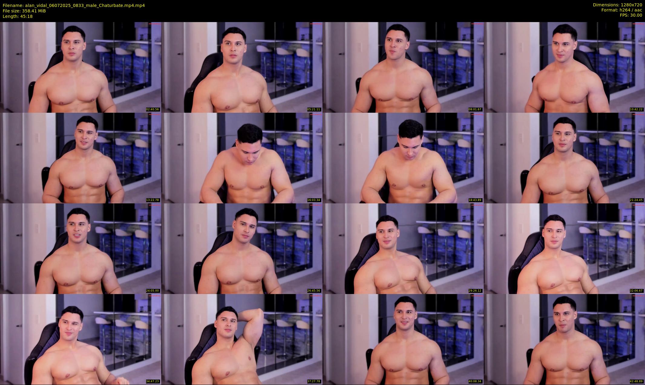 alan_vidal — 46 minute Chaturbate male cam show recording, 720p, Jul 6, 2025