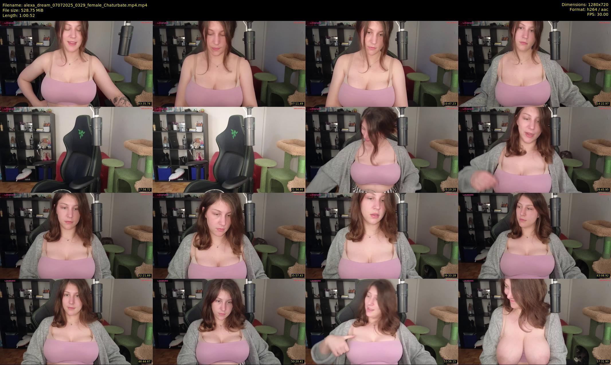 alexa_dream — 61 minute Chaturbate female cam show recording, 720p, Jul 7, 2025