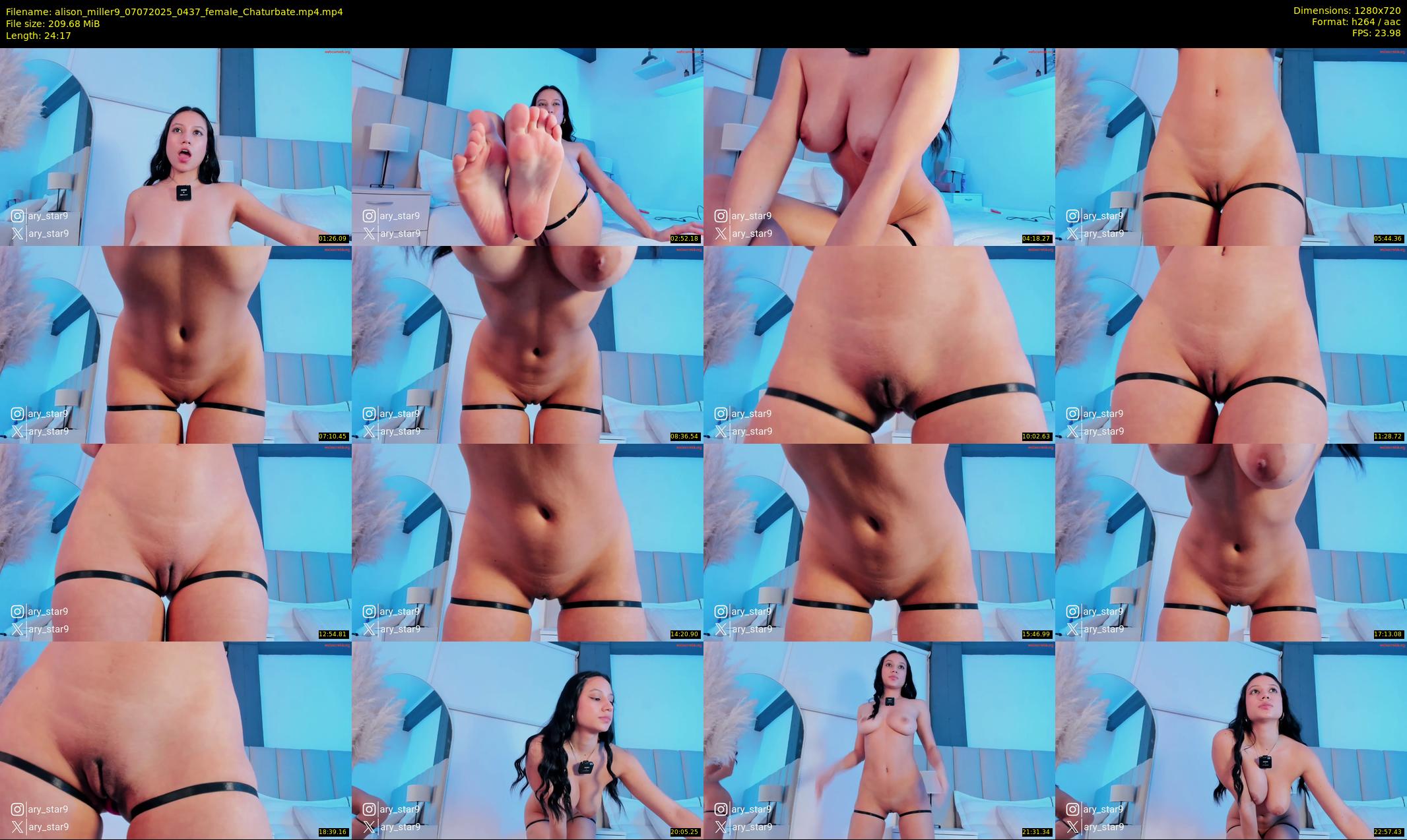 alison_miller9 — 25 minute Chaturbate female cam show recording, 720p, Jul 7, 2025