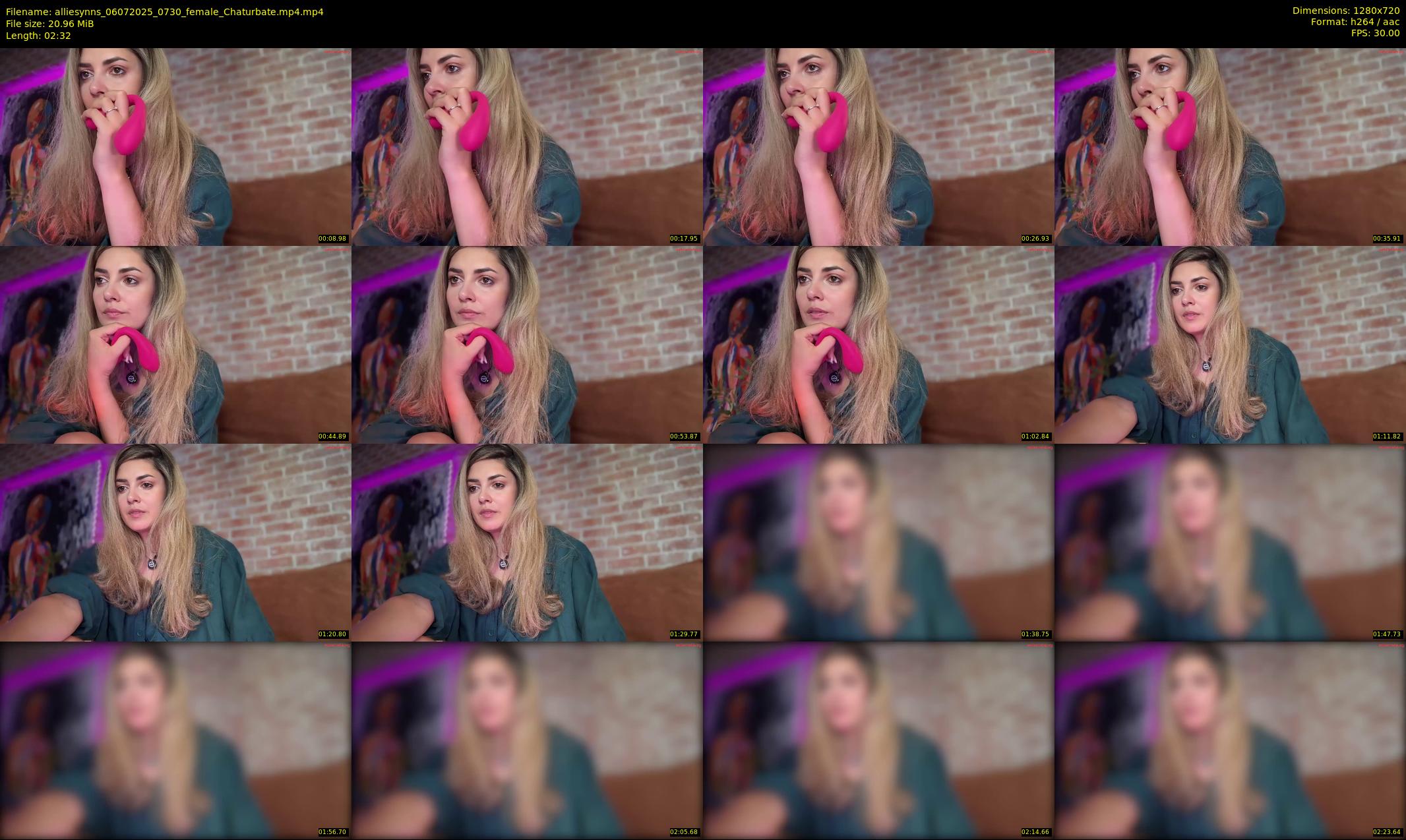alliesynns — 3 minute Chaturbate female cam show recording, 720p, Jul 6, 2025