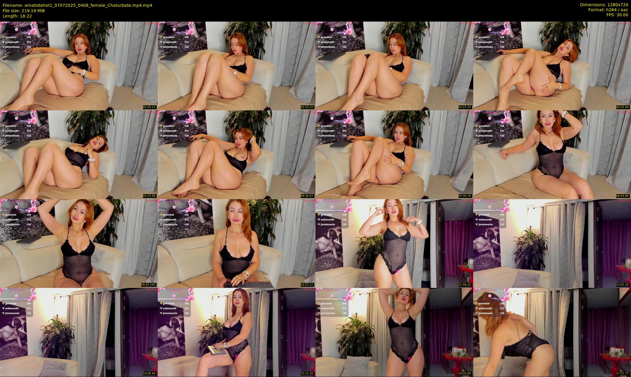 amatistahot1 — 19 minute Chaturbate female cam show recording, 720p, Jul 7, 2025