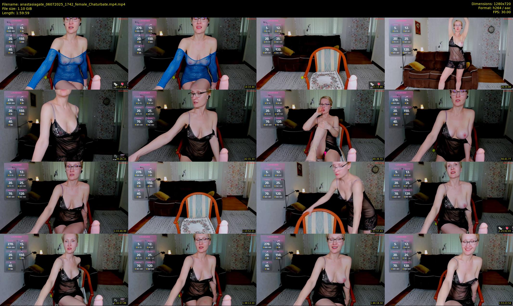 anastasiagate — 120 minute Chaturbate female cam show recording, 720p, Jul 6, 2025