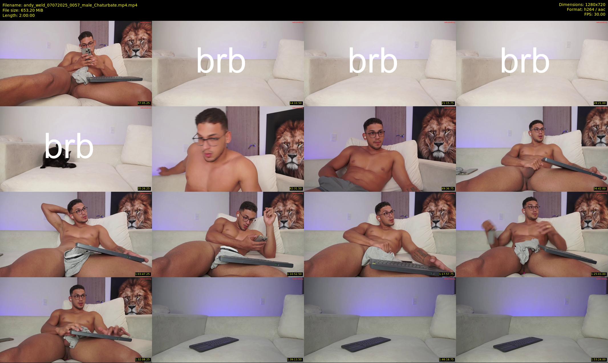 andy_weld — 120 minute Chaturbate male cam show recording, 720p, Jul 7, 2025