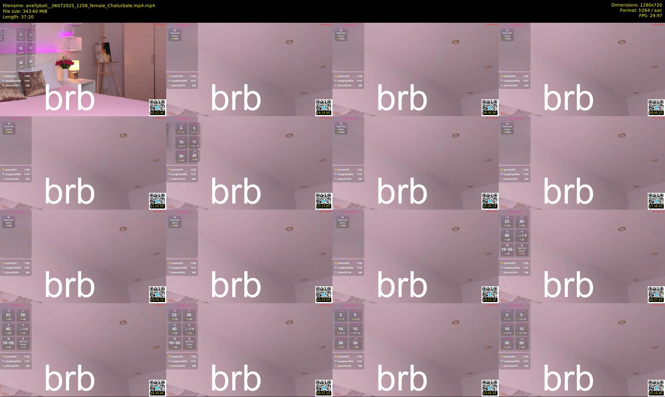 anellyball_ — 38 minute Chaturbate female cam show recording, 720p, Jul 6, 2025