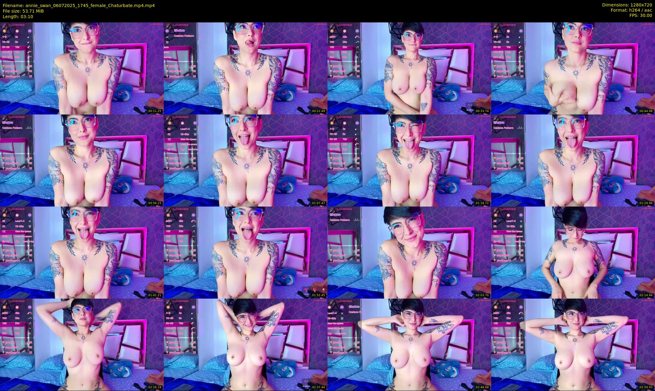 annie_swan — 4 minute Chaturbate female cam show recording, 720p, Jul 6, 2025