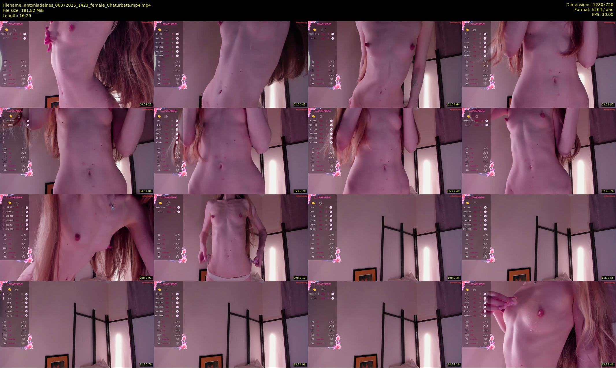 antoniadaines — 17 minute Chaturbate female cam show recording, 720p, Jul 6, 2025