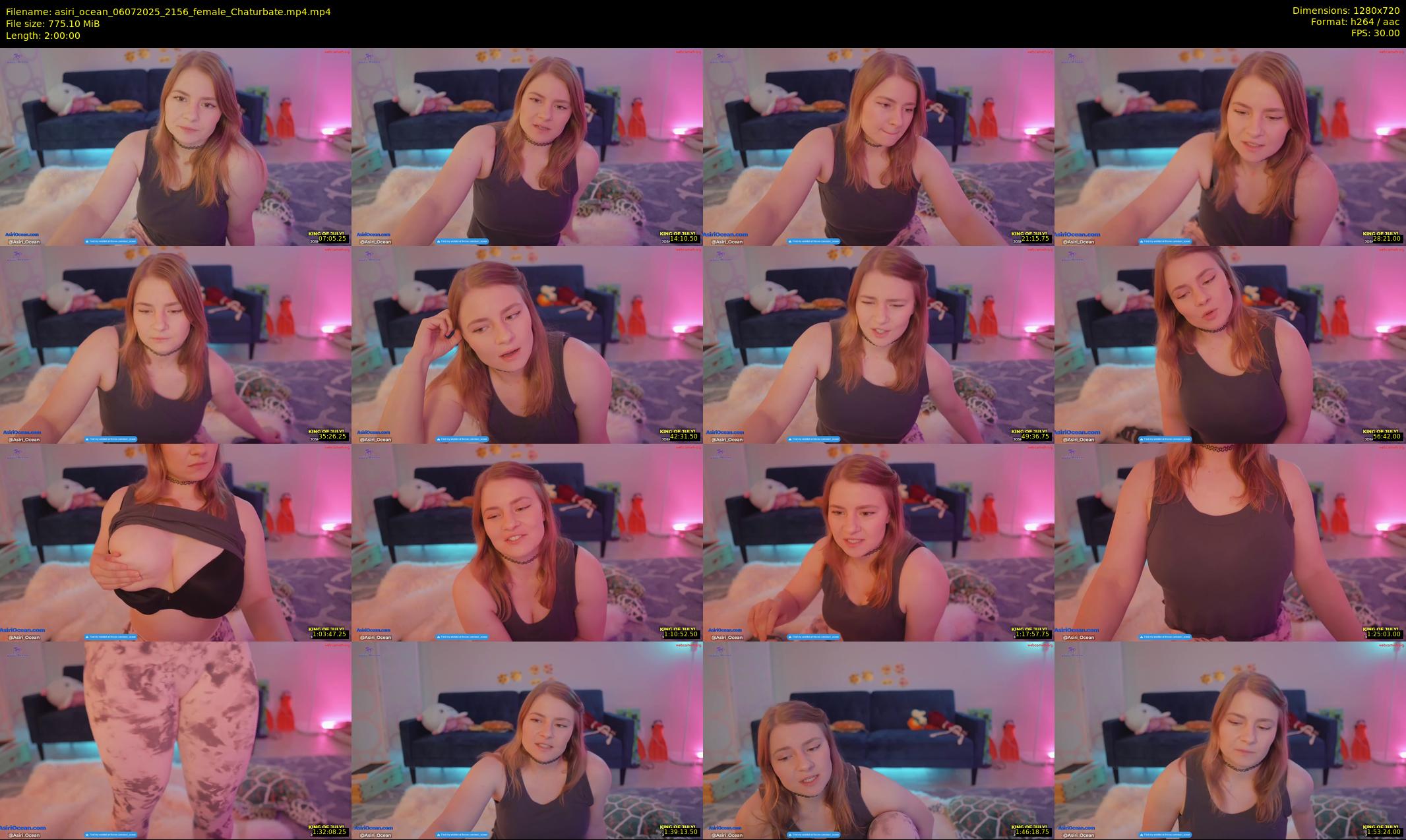 asiri_ocean — 120 minute Chaturbate female cam show recording, 720p, Jul 6, 2025