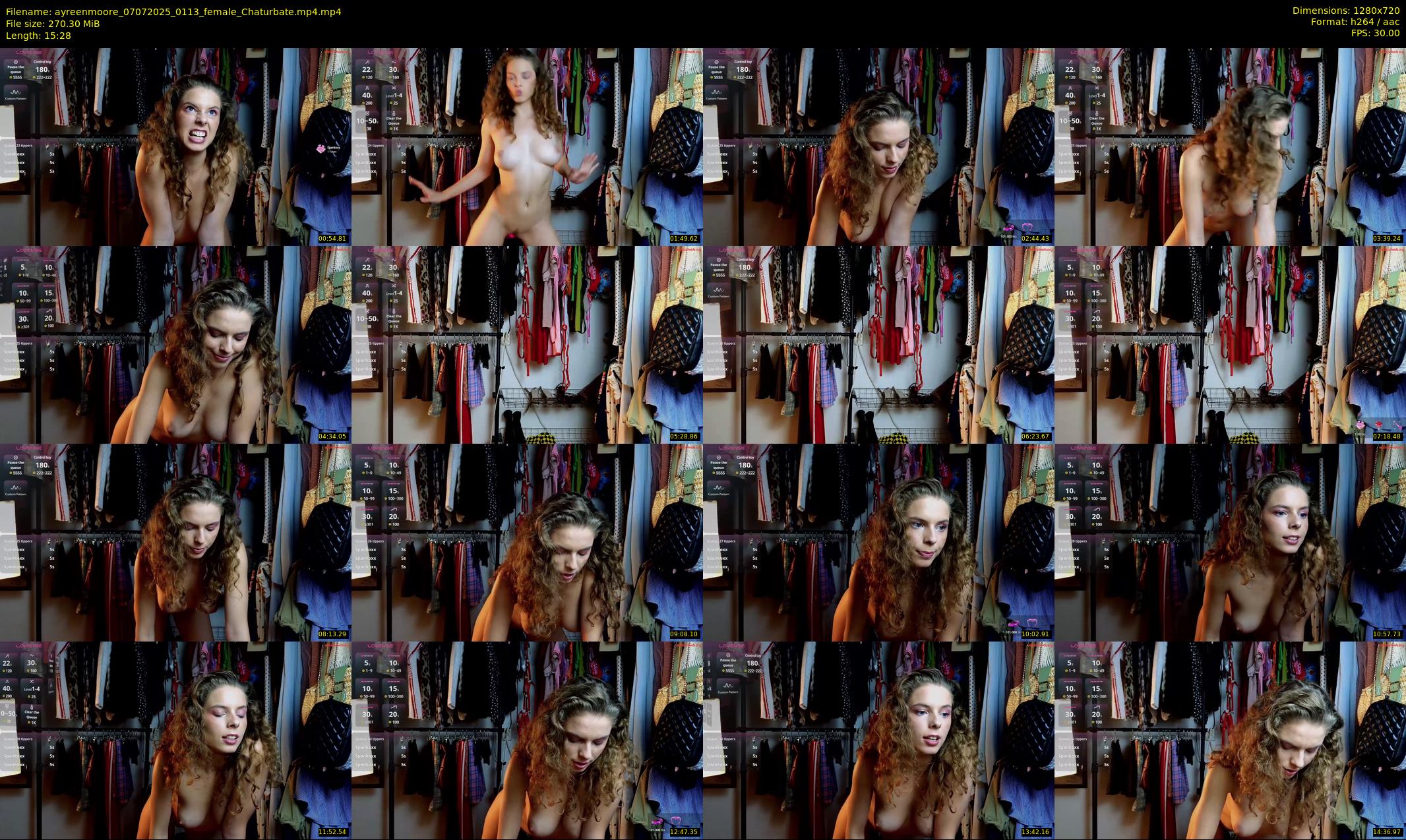 ayreenmoore — 16 minute Chaturbate female cam show recording, 720p, Jul 7, 2025