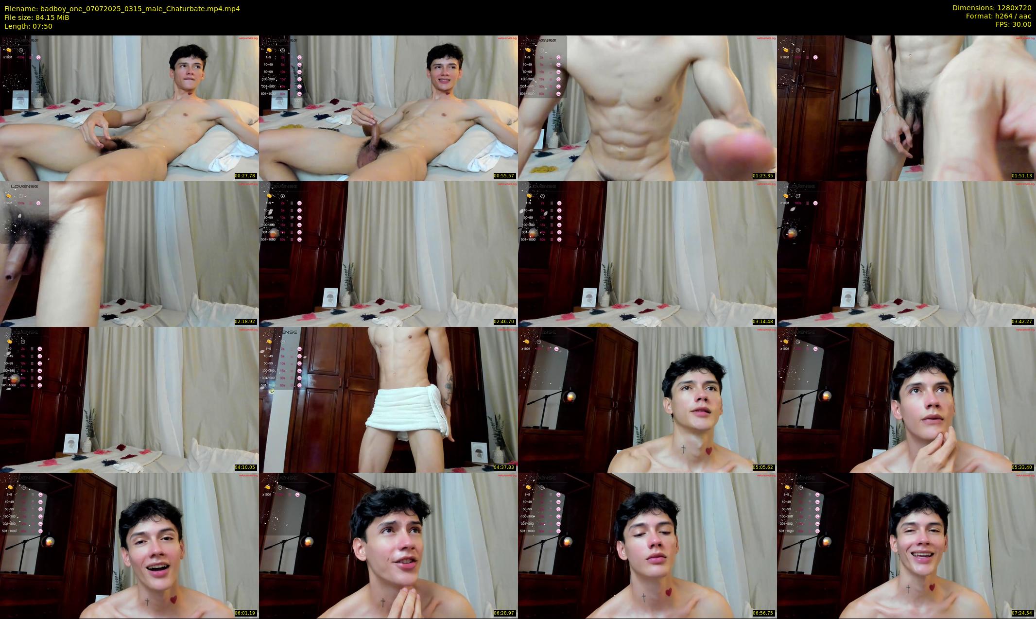 badboy_one — 8 minute Chaturbate male cam show recording, 720p, Jul 7, 2025