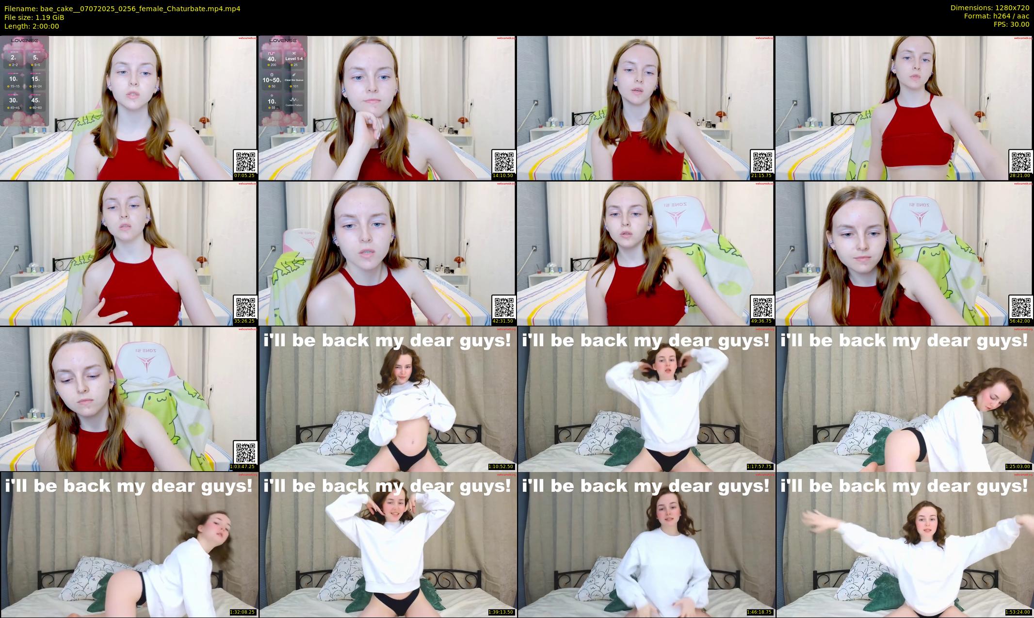 bae_cake_ — 120 minute Chaturbate female cam show recording, 720p, Jul 7, 2025