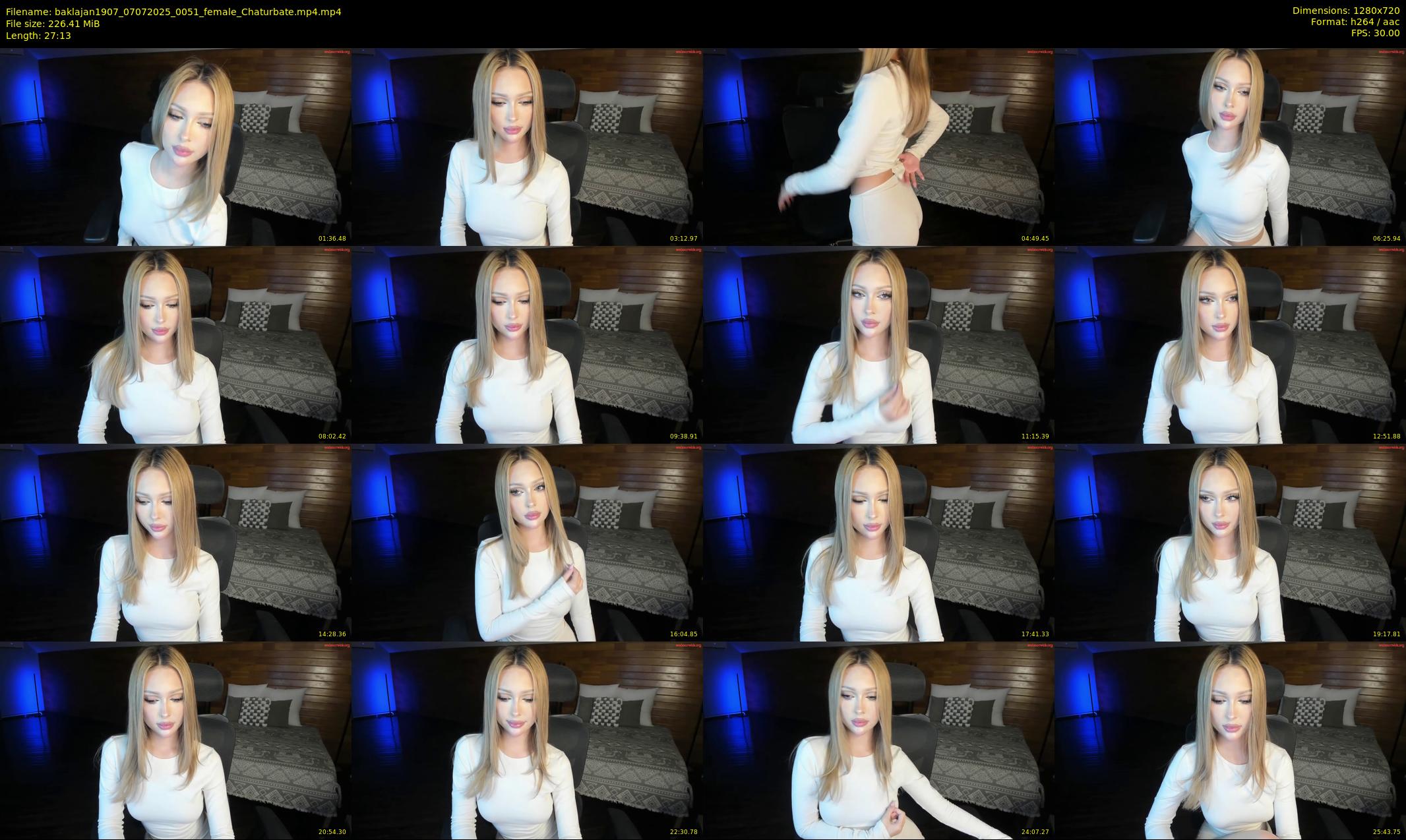 baklajan1907 — 28 minute Chaturbate female cam show recording, 720p, Jul 7, 2025
