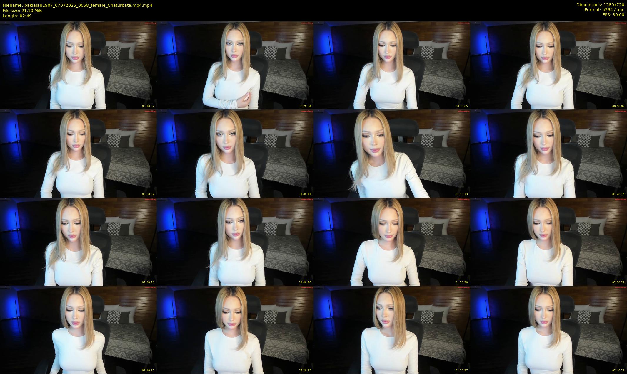 baklajan1907 — 3 minute Chaturbate female cam show recording, 720p, Jul 7, 2025