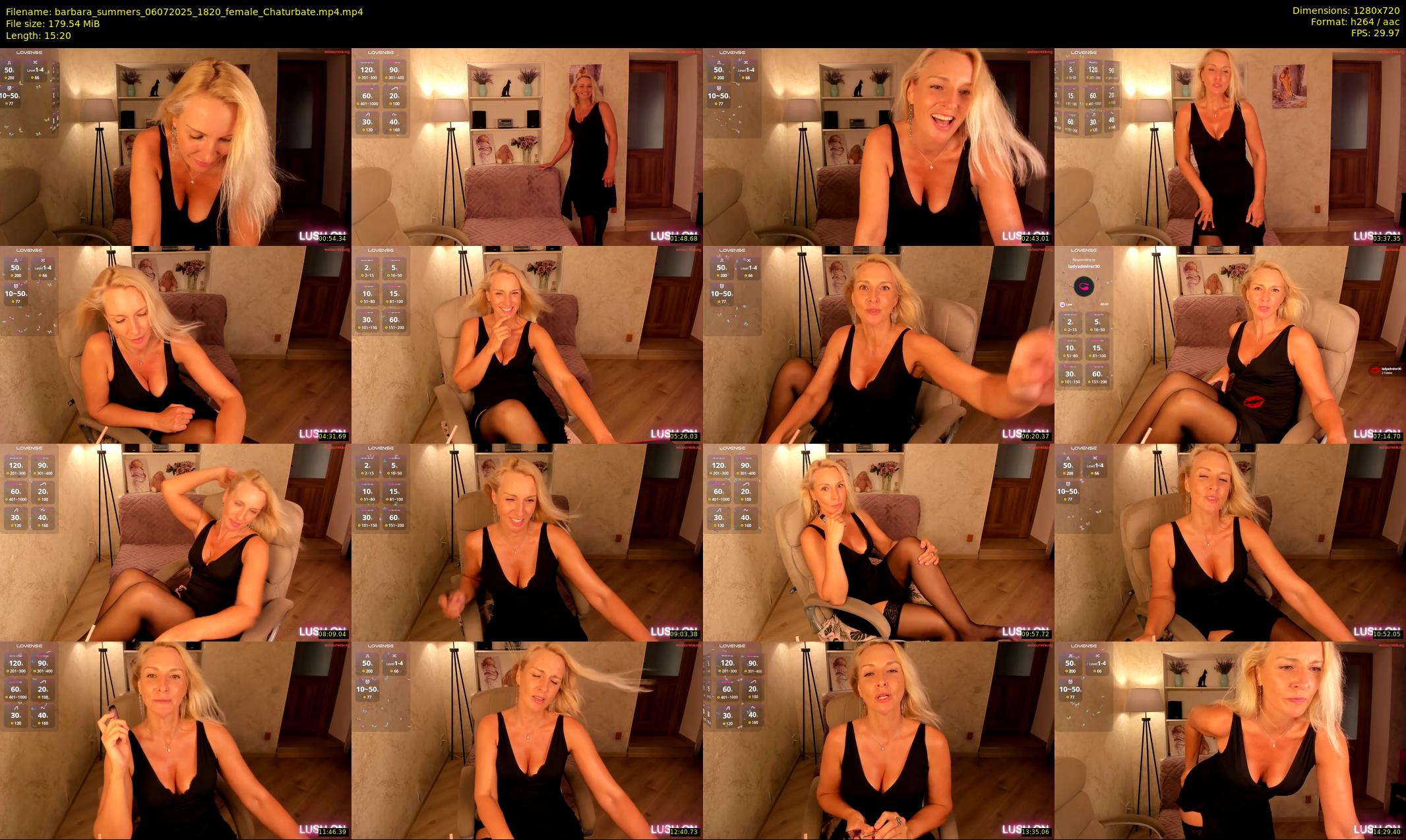 barbara_summers — 16 minute Chaturbate female cam show recording, 720p, Jul 6, 2025
