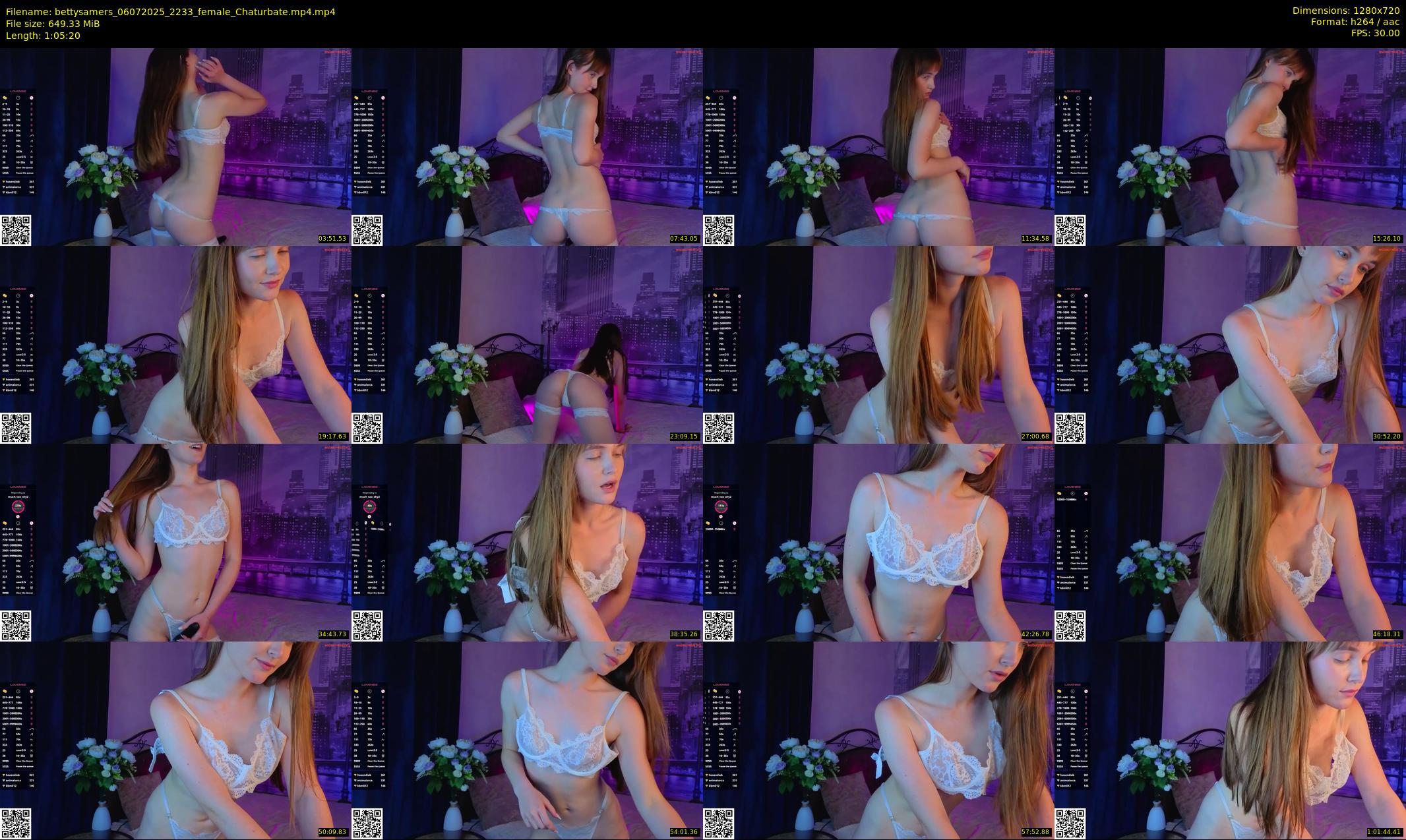 bettysamers — 66 minute Chaturbate female cam show recording, 720p, Jul 6, 2025