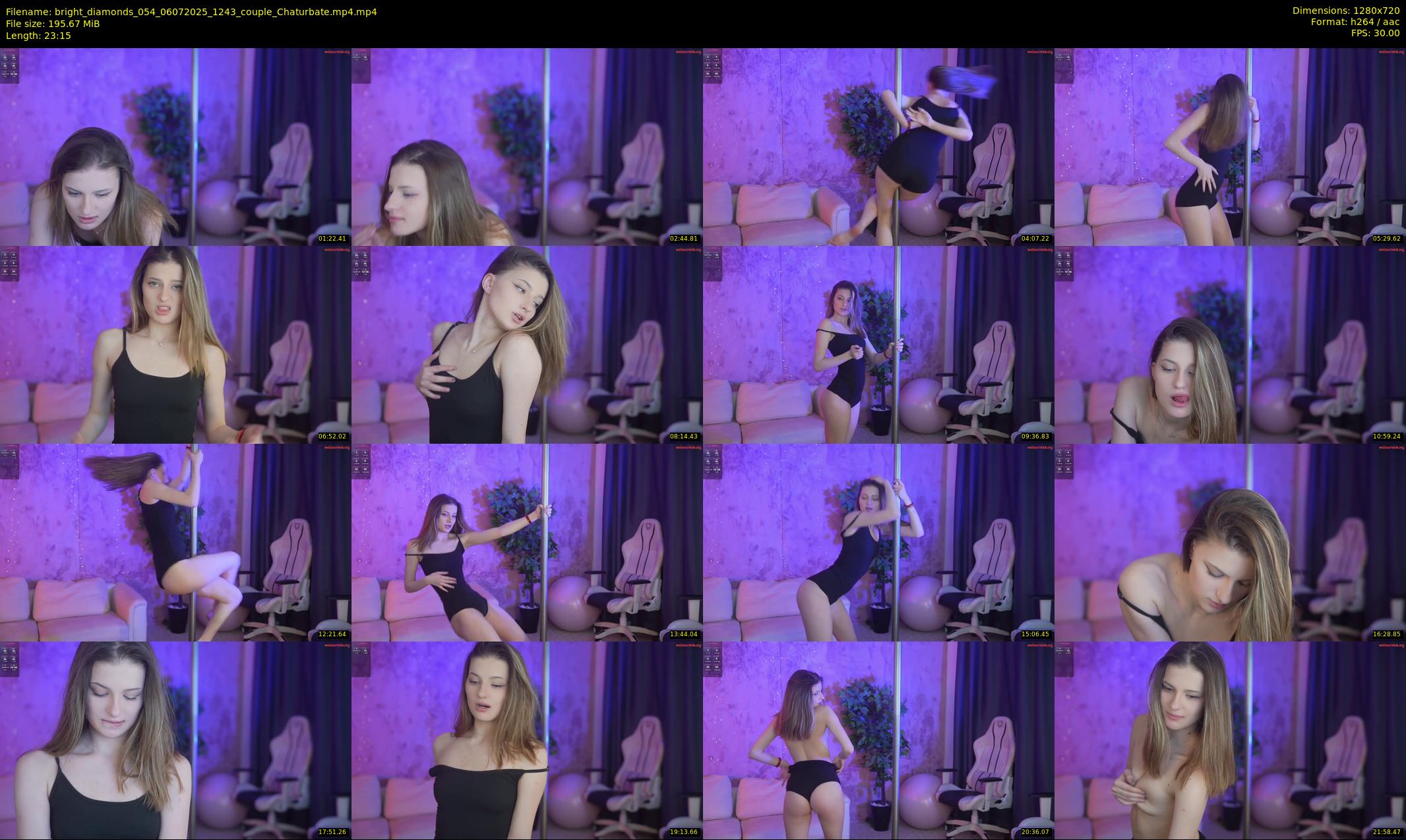 bright_diamonds_054 — 24 minute Chaturbate couple cam show recording, 720p, Jul 6, 2025