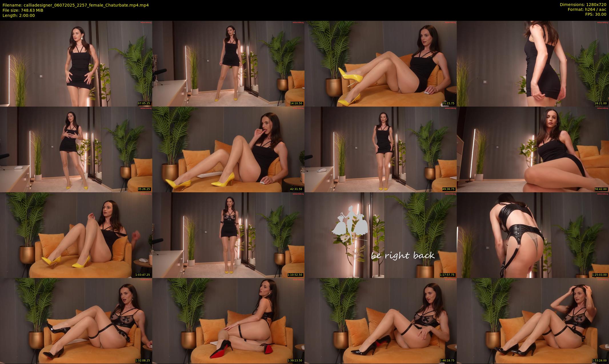 calliadesigner — 120 minute Chaturbate female cam show recording, 720p, Jul 6, 2025