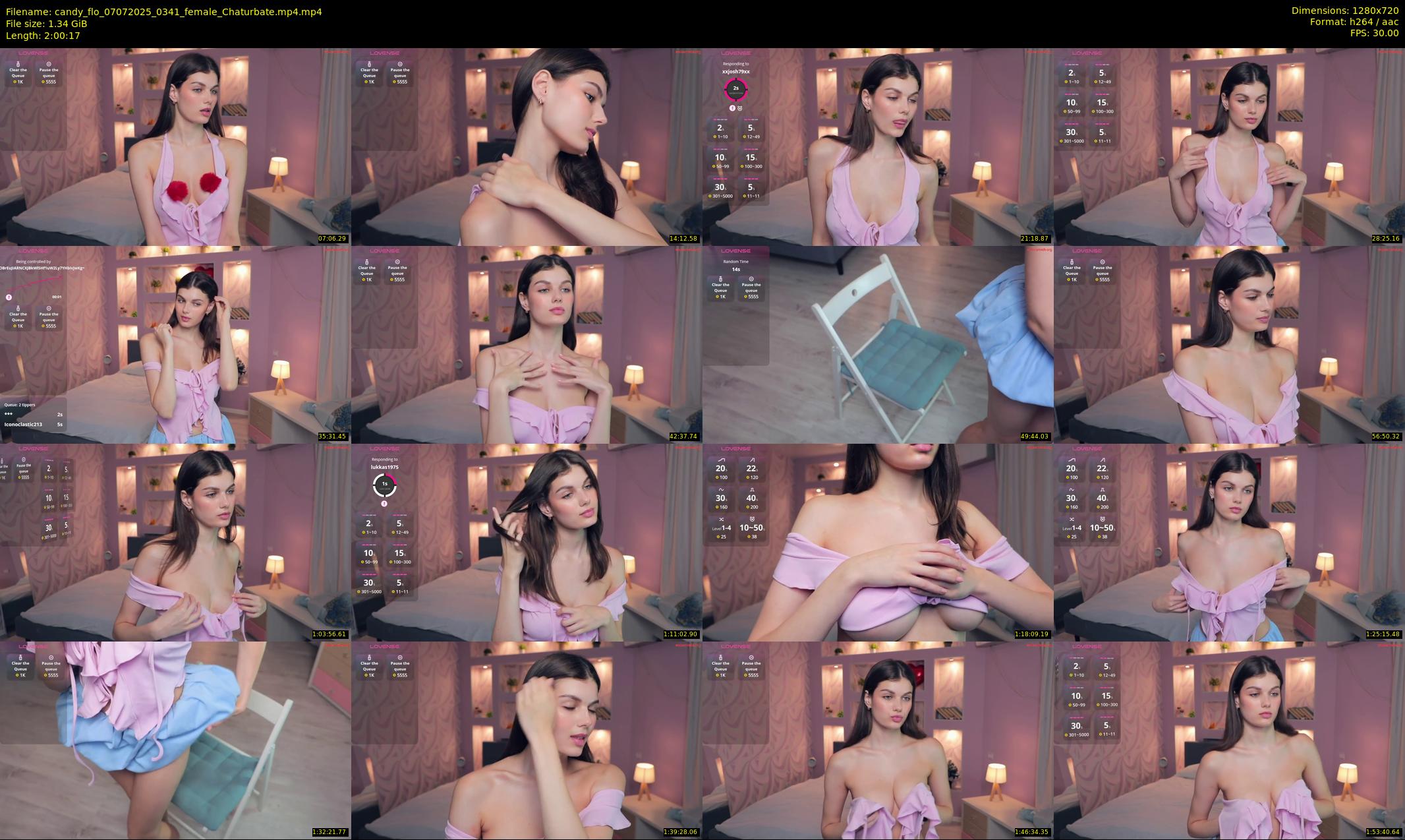 candy_flo — 121 minute Chaturbate female cam show recording, 720p, Jul 7, 2025