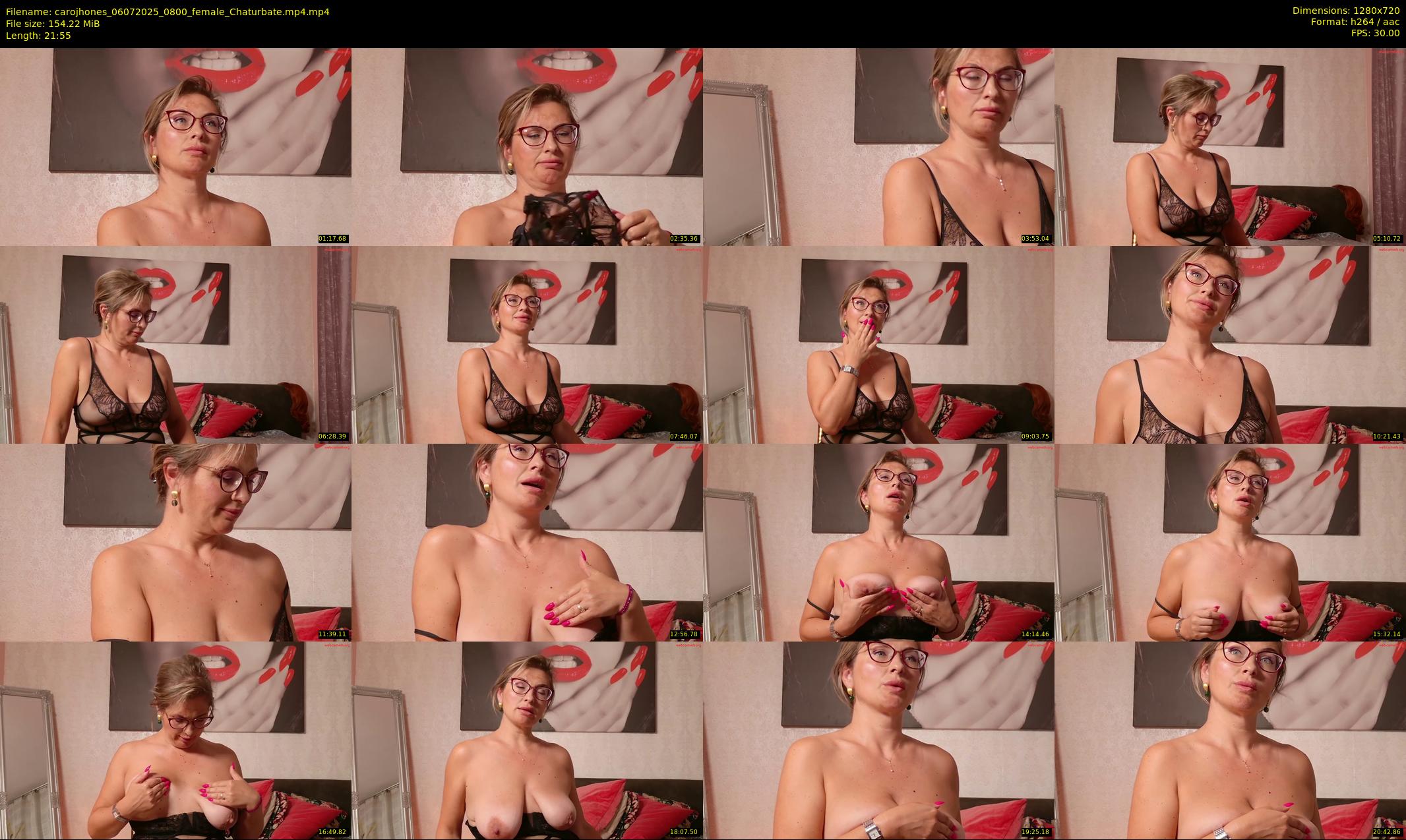 carojhones — 22 minute Chaturbate female cam show recording, 720p, Jul 6, 2025