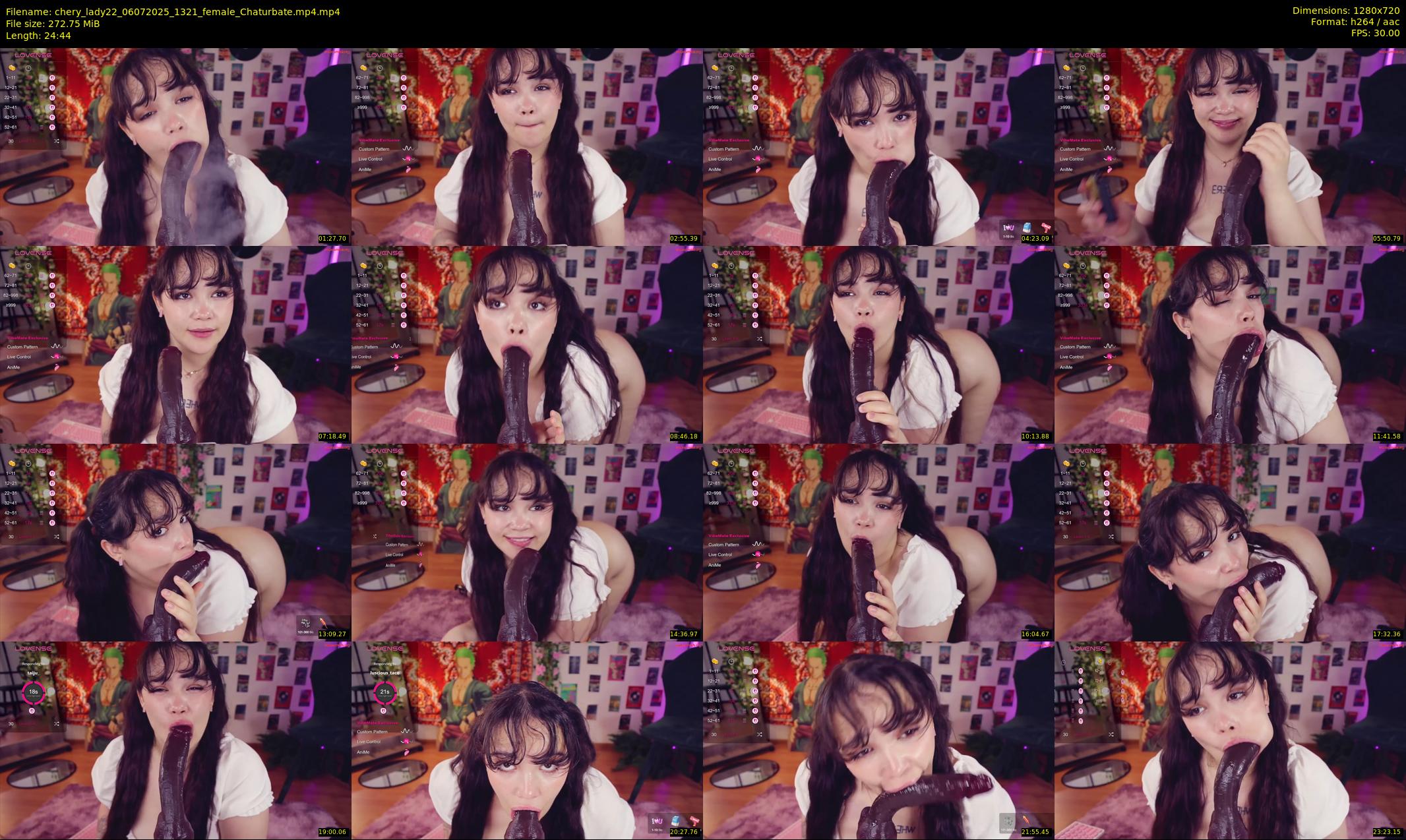 chery_lady22 — 25 minute Chaturbate female cam show recording, 720p, Jul 6, 2025