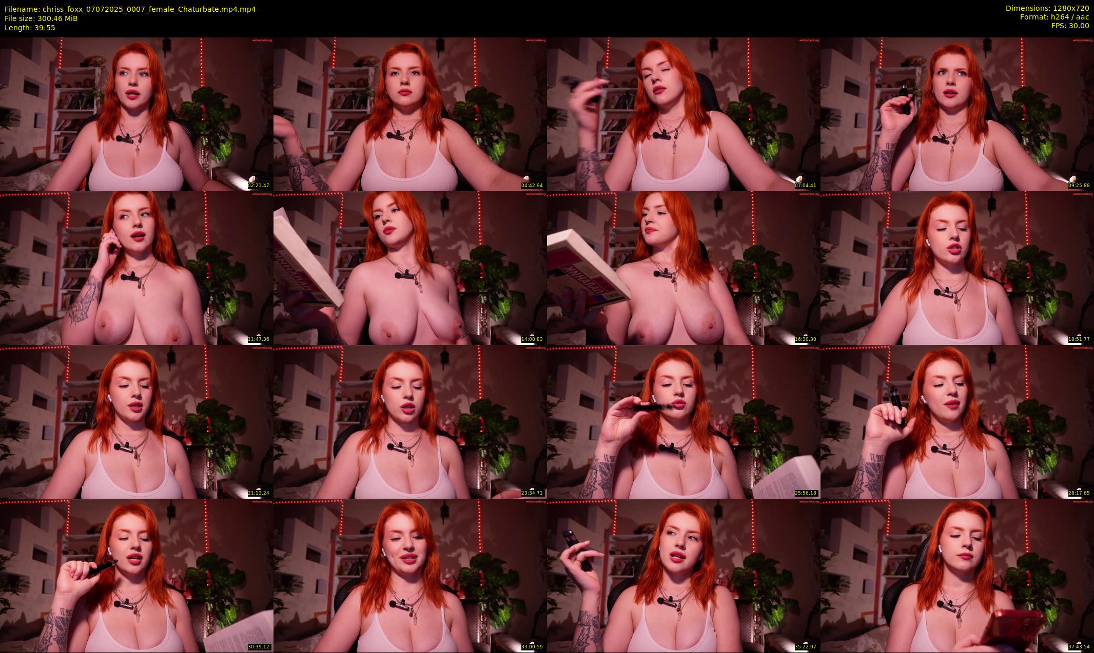 chriss_foxx — 40 minute Chaturbate female cam show recording, 720p, Jul 7, 2025