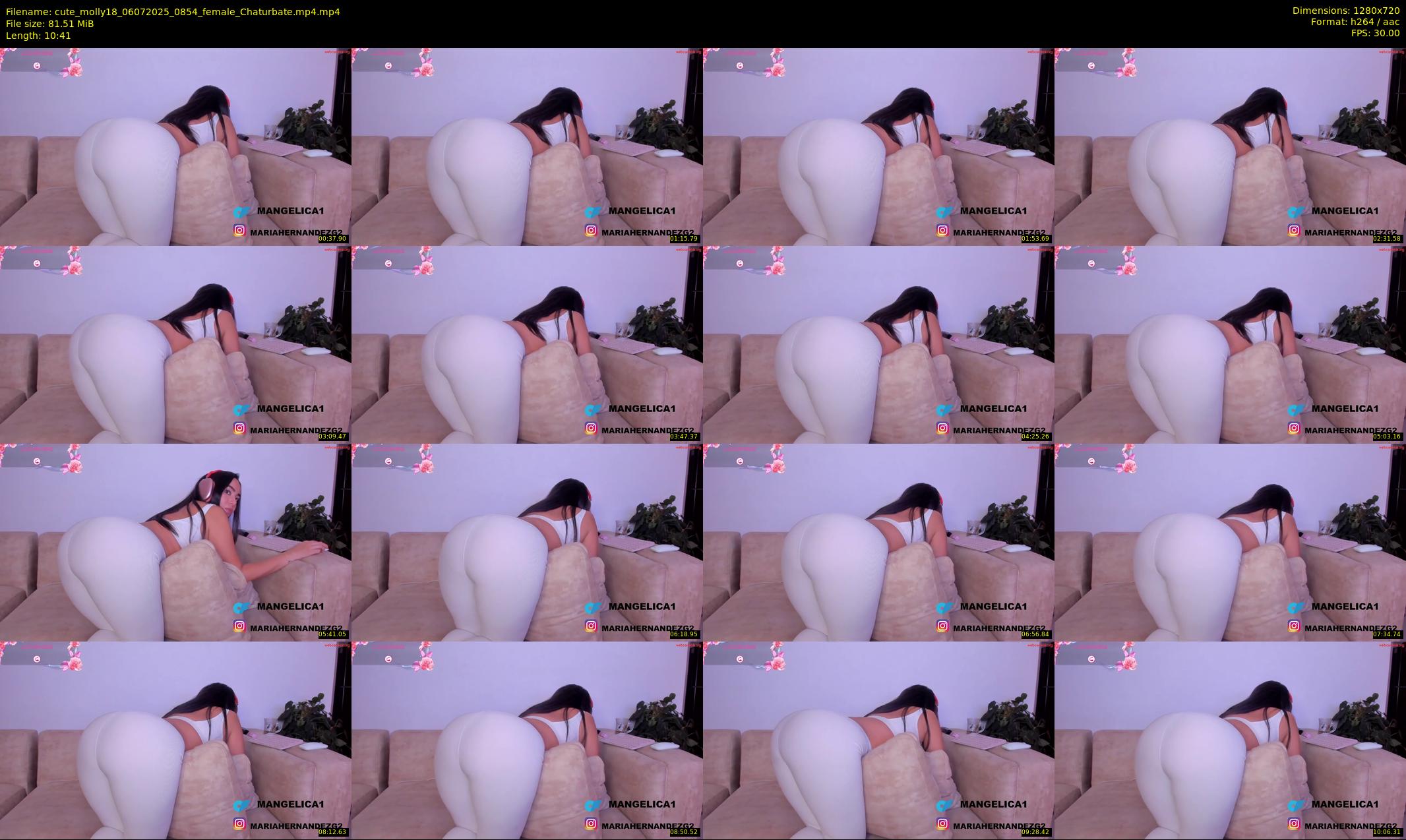 cute_molly18 — 11 minute Chaturbate female cam show recording, 720p, Jul 6, 2025