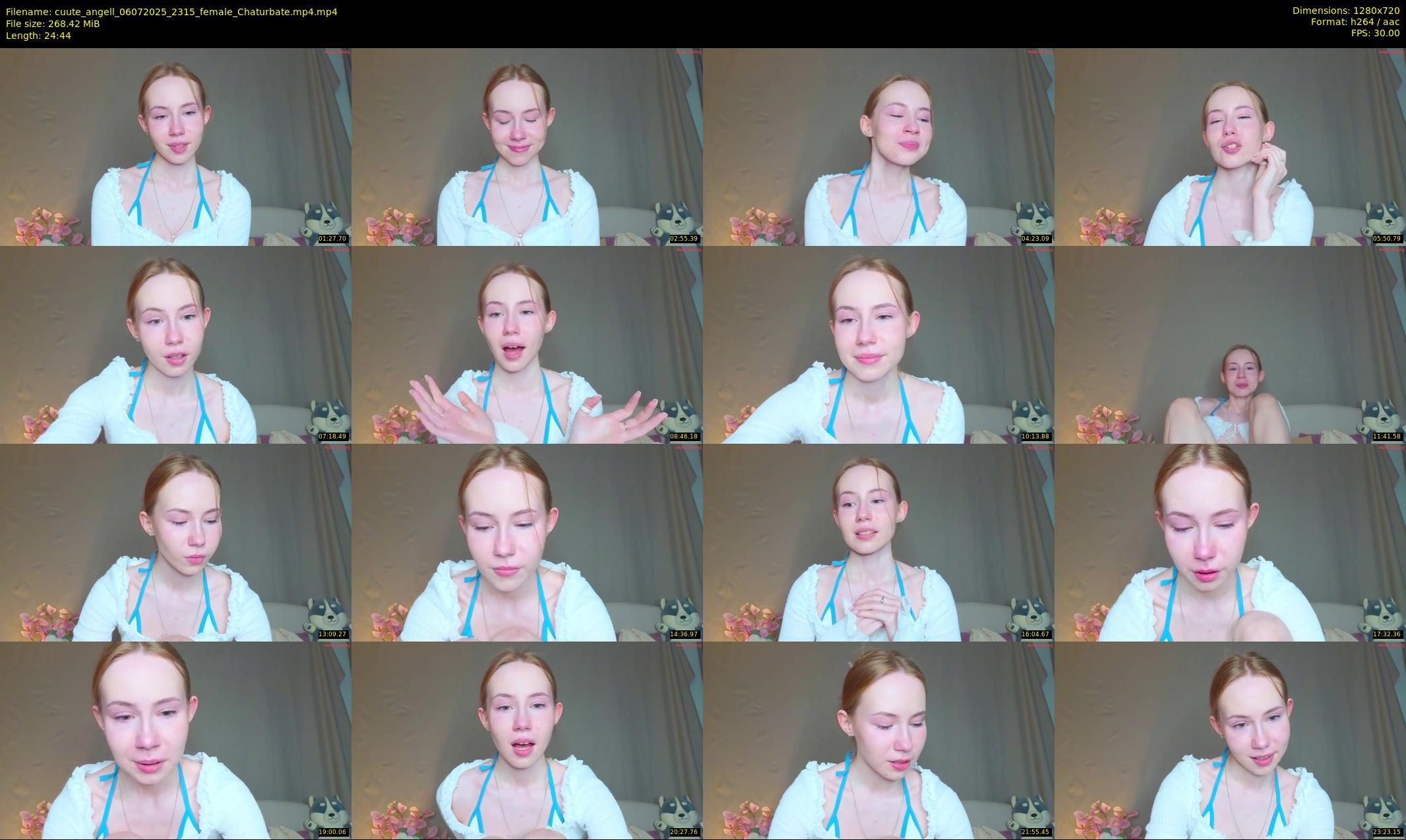 cuute_angell — 25 minute Chaturbate female cam show recording, 720p, Jul 6, 2025