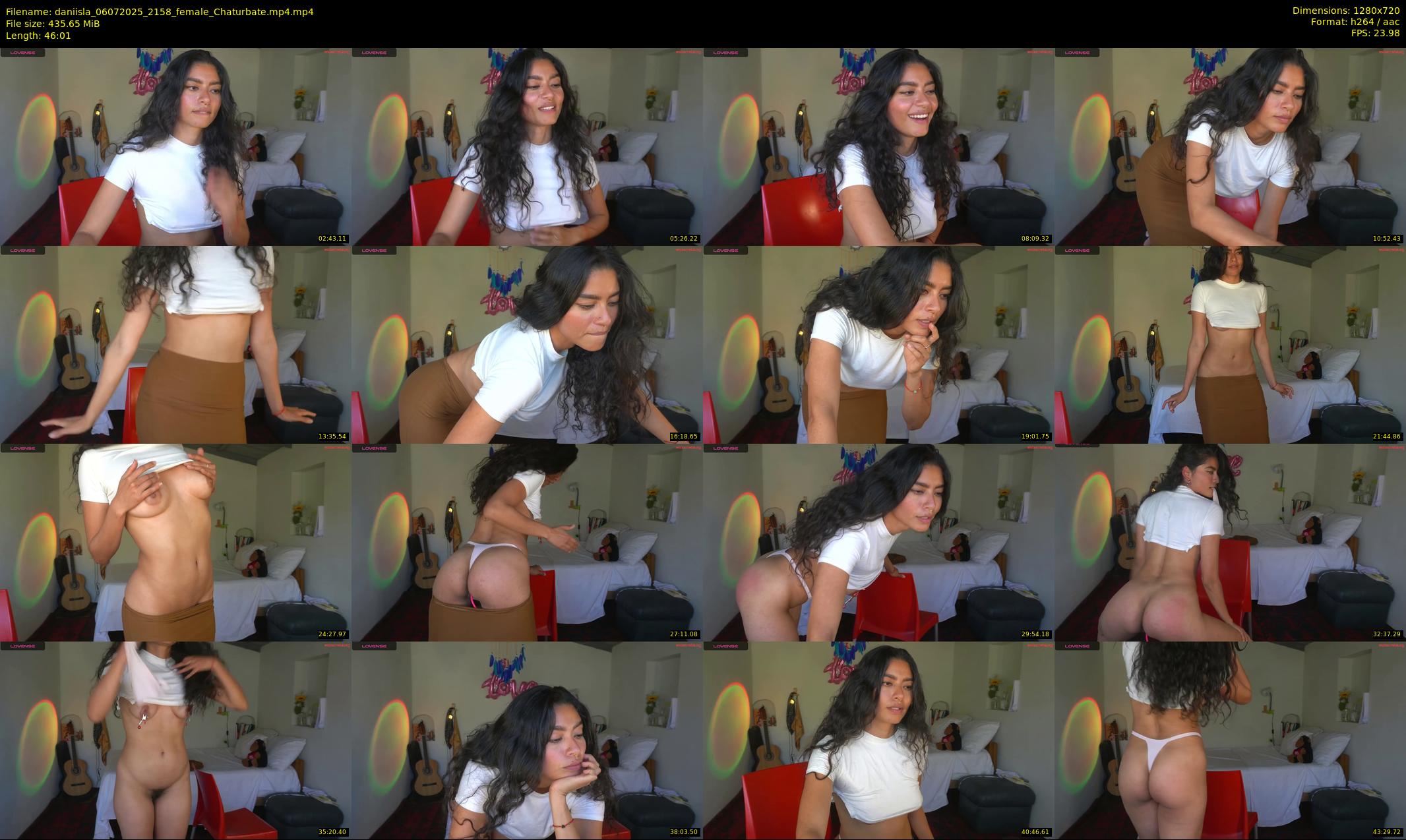 daniisla — 47 minute Chaturbate female cam show recording, 720p, Jul 6, 2025
