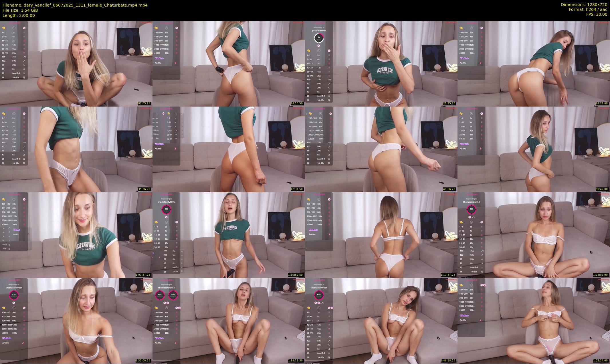 dary_vanclief — 120 minute Chaturbate female cam show recording, 720p, Jul 6, 2025