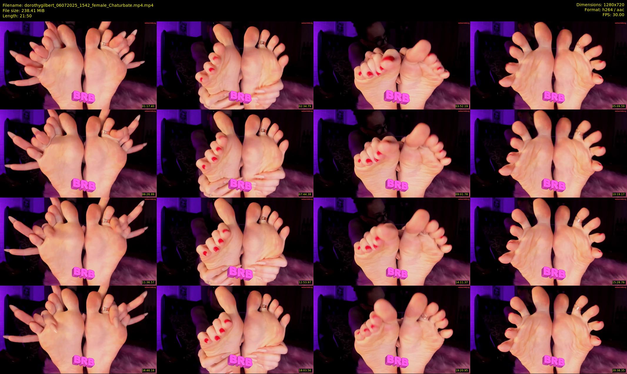 dorothygilbert — 22 minute Chaturbate female cam show recording, 720p, Jul 6, 2025