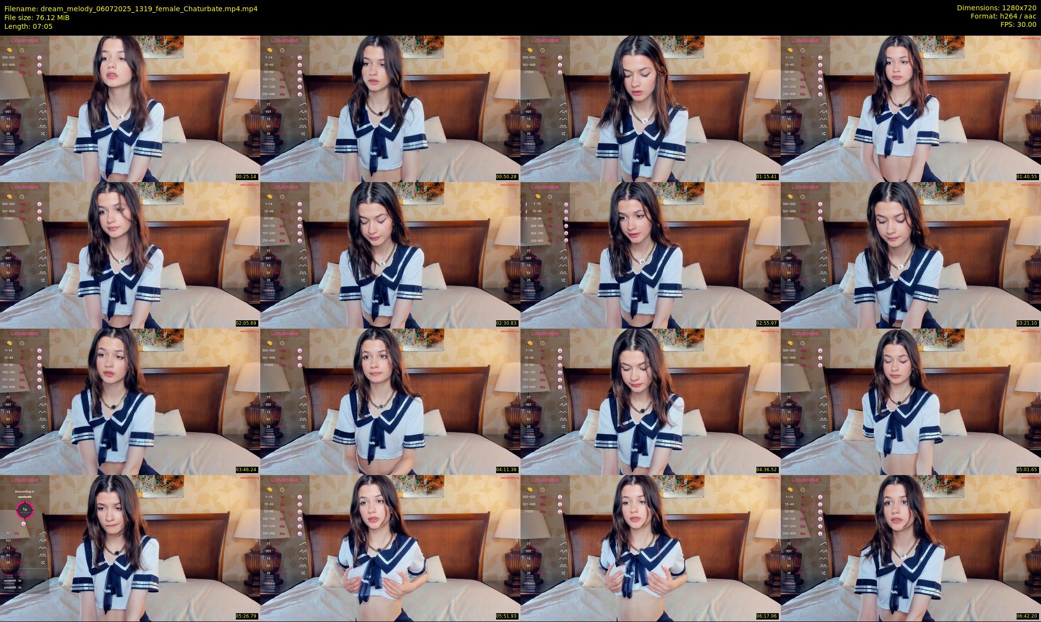 dream_melody — 8 minute Chaturbate female cam show recording, 720p, Jul 6, 2025