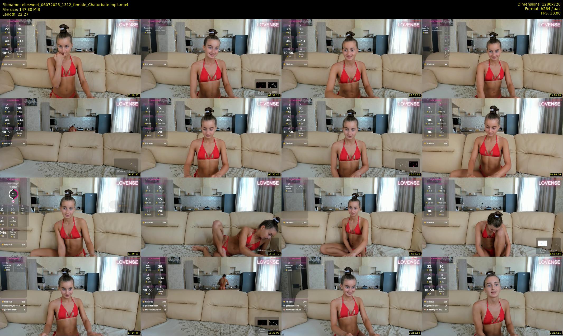 elizsweet — 23 minute Chaturbate female cam show recording, 720p, Jul 6, 2025