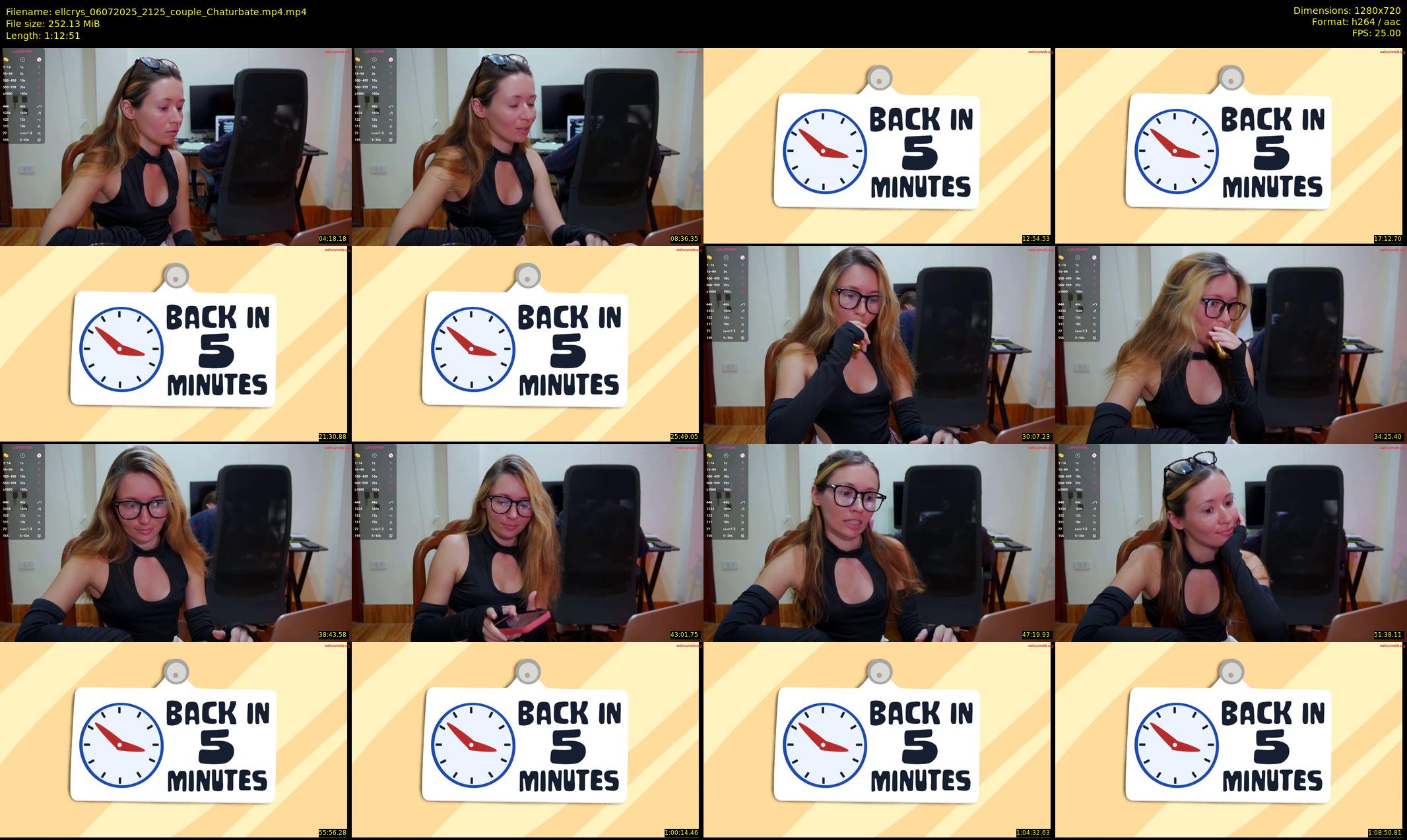 ellcrys — 73 minute Chaturbate couple cam show recording, 720p, Jul 6, 2025