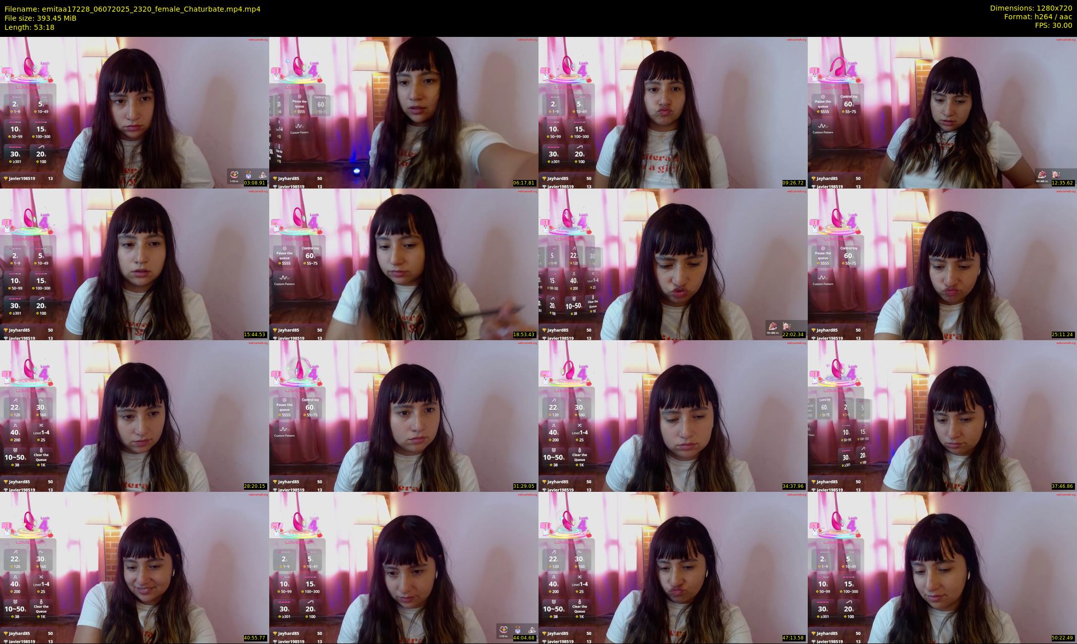 emitaa17228 — 54 minute Chaturbate female cam show recording, 720p, Jul 6, 2025