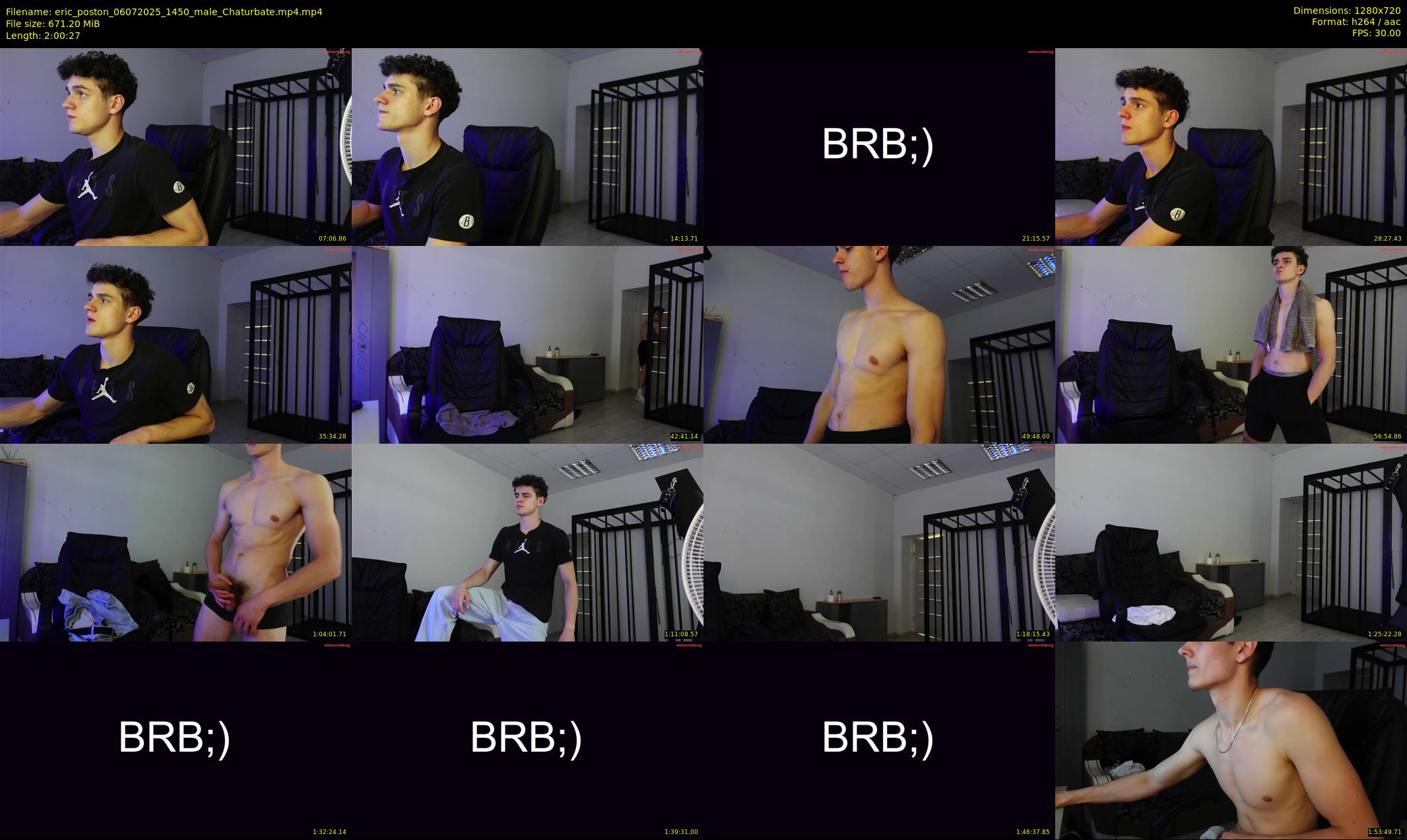 eric_poston — 121 minute Chaturbate male cam show recording, 720p, Jul 6, 2025