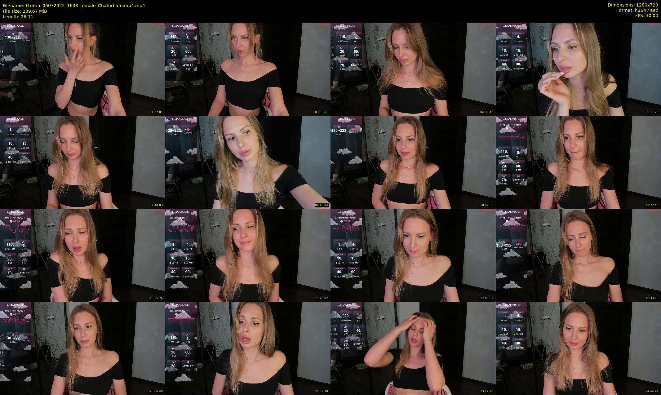 f1oraa — 27 minute Chaturbate female cam show recording, 720p, Jul 6, 2025
