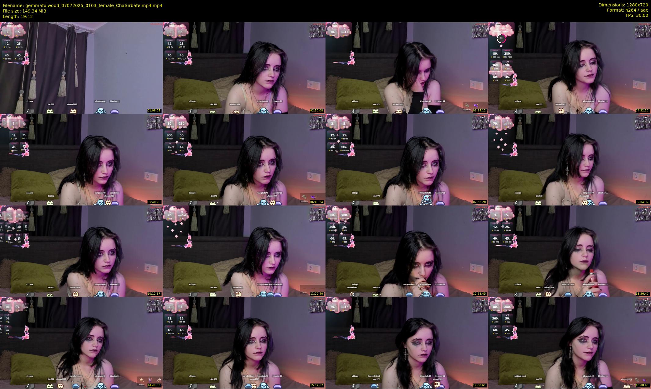 gemmafulwood — 20 minute Chaturbate female cam show recording, 720p, Jul 7, 2025