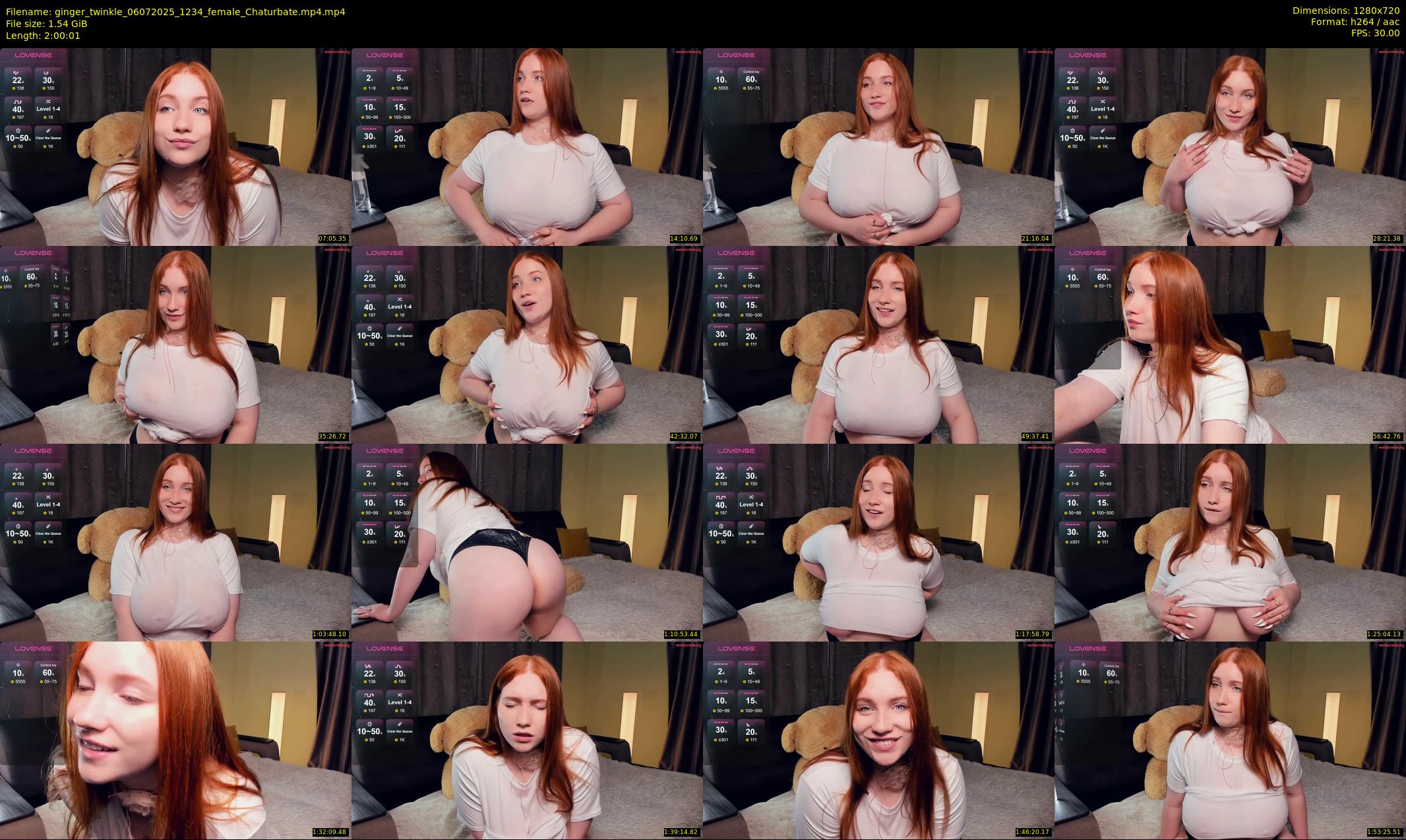 ginger_twinkle — 121 minute Chaturbate female cam show recording, 720p, Jul 6, 2025