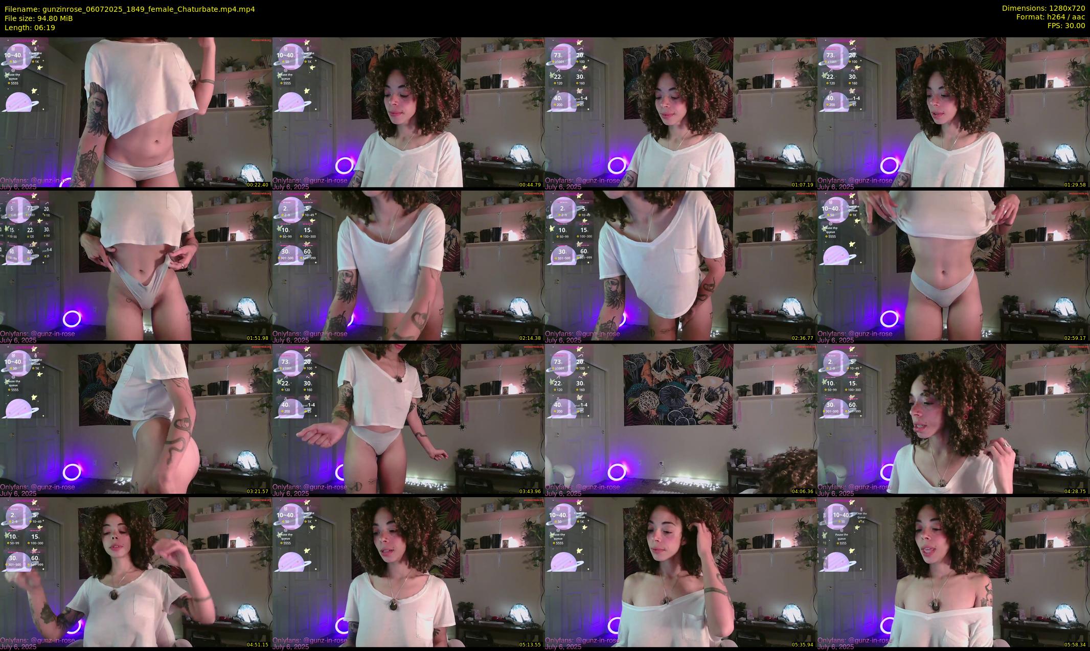 gunzinrose — 7 minute Chaturbate couple cam show recording, 720p, Jul 6, 2025