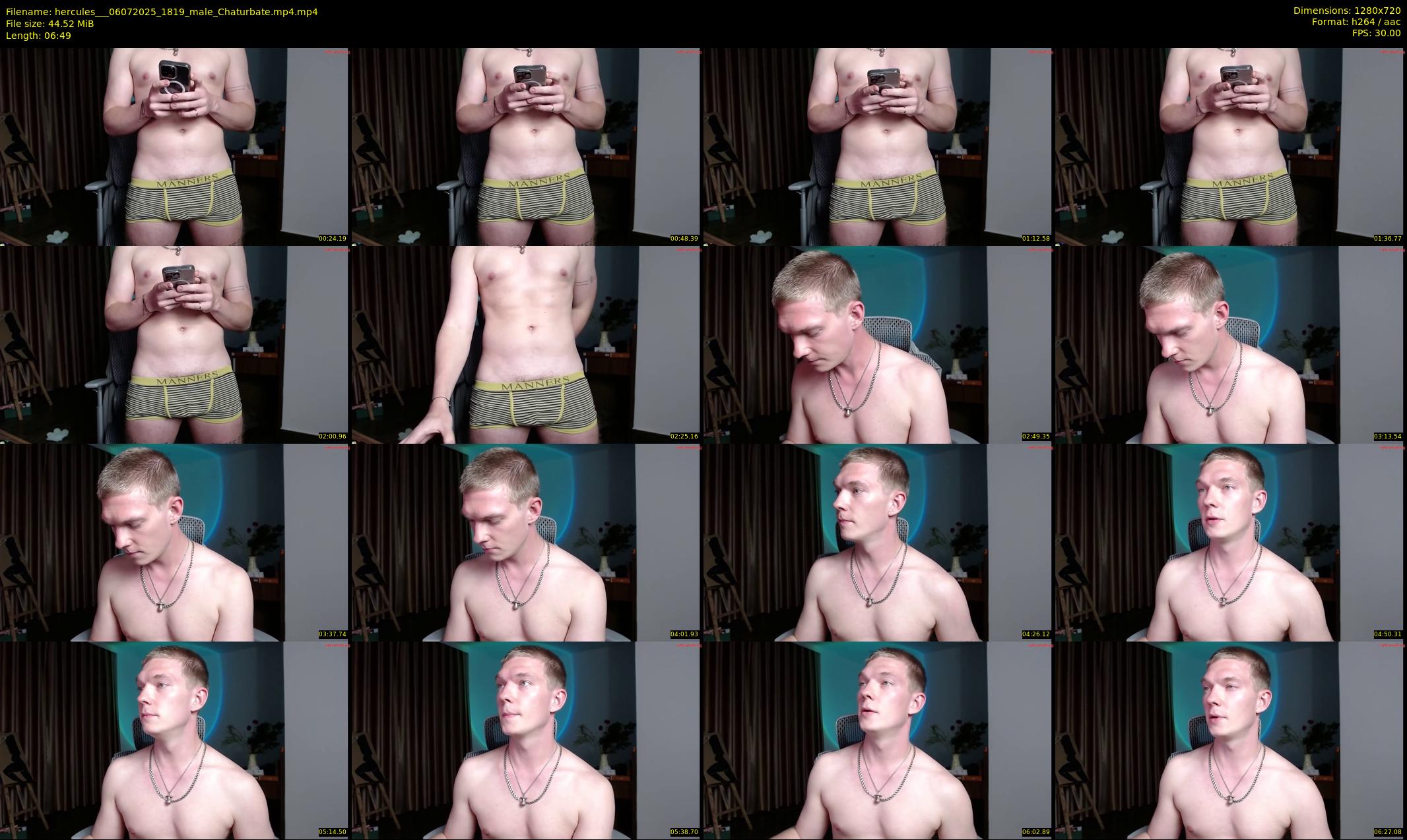 hercules__ — 7 minute Chaturbate male cam show recording, 720p, Jul 6, 2025