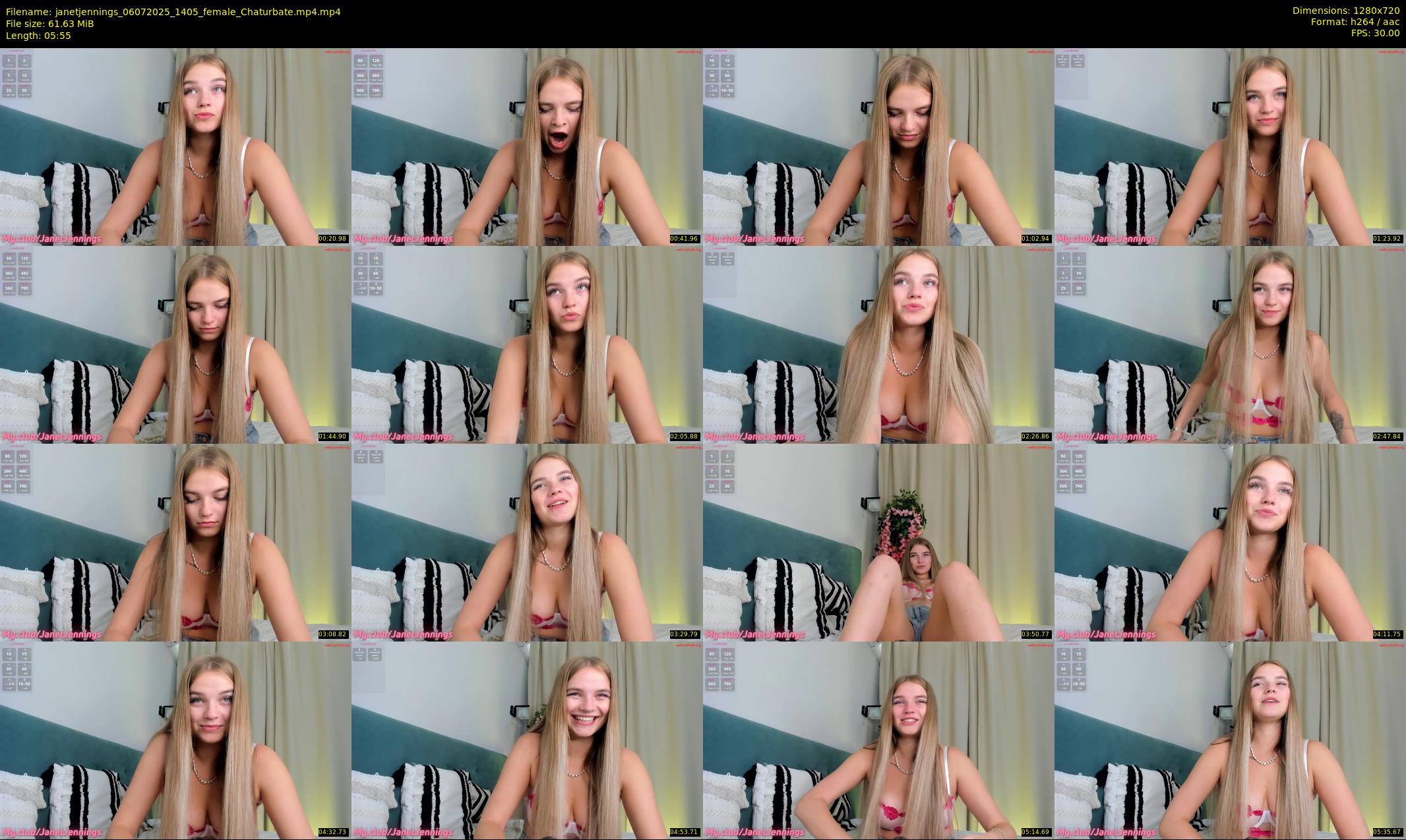 janetjennings — 6 minute Chaturbate female cam show recording, 720p, Jul 6, 2025