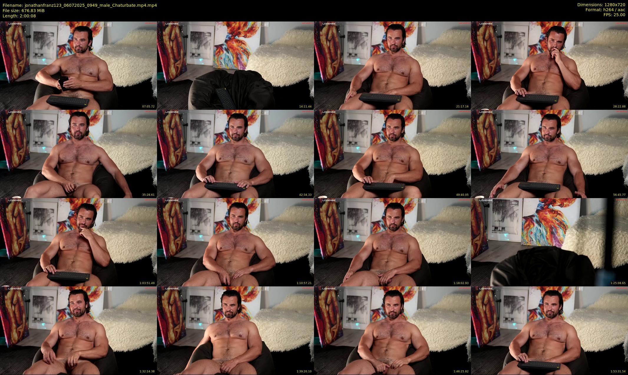 jonathanfranz123 — 121 minute Chaturbate male cam show recording, 720p, Jul 6, 2025