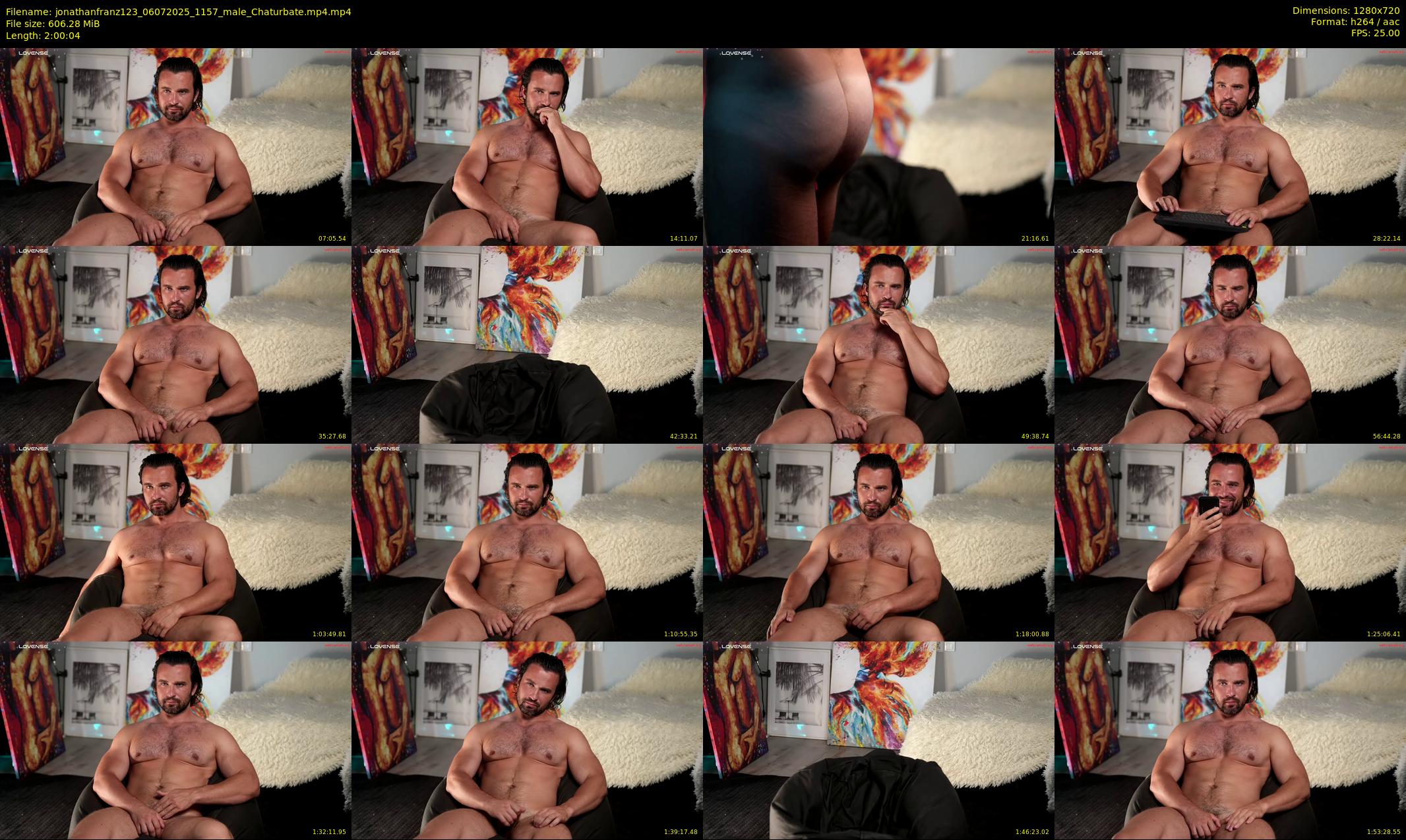 jonathanfranz123 — 121 minute Chaturbate male cam show recording, 720p, Jul 6, 2025
