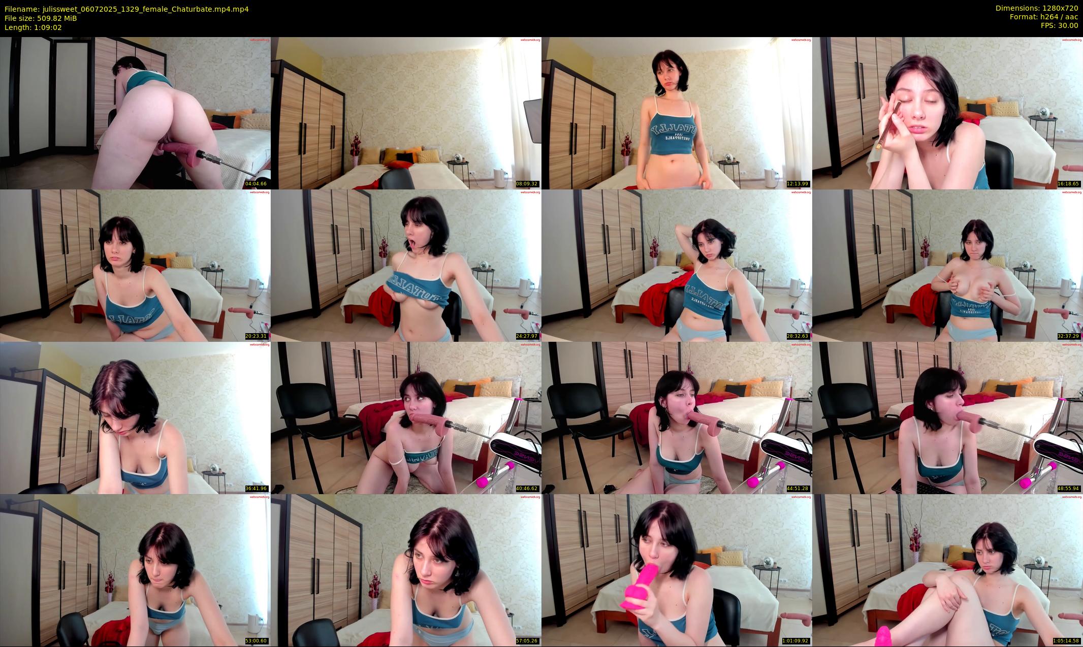 julissweet — 70 minute Chaturbate female cam show recording, 720p, Jul 6, 2025