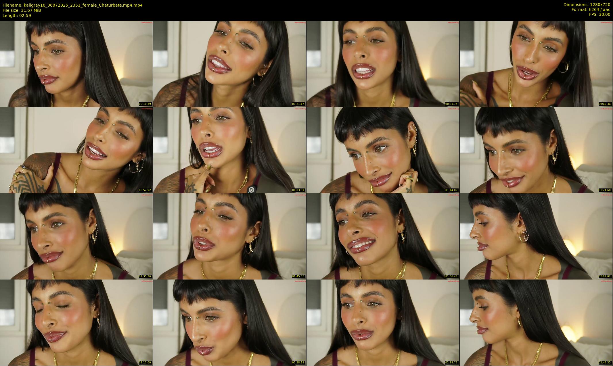 kaligray10 — 3 minute Chaturbate female cam show recording, 720p, Jul 6, 2025